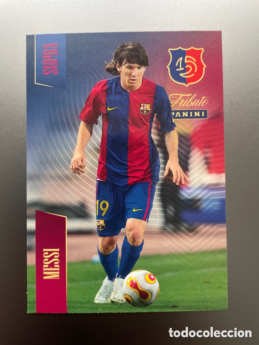 Cromos de F&uacute;tbol: Lionel Messi 90 Supra Lo Imposible Tributo Panini 125 Aniversario FC Barcelona