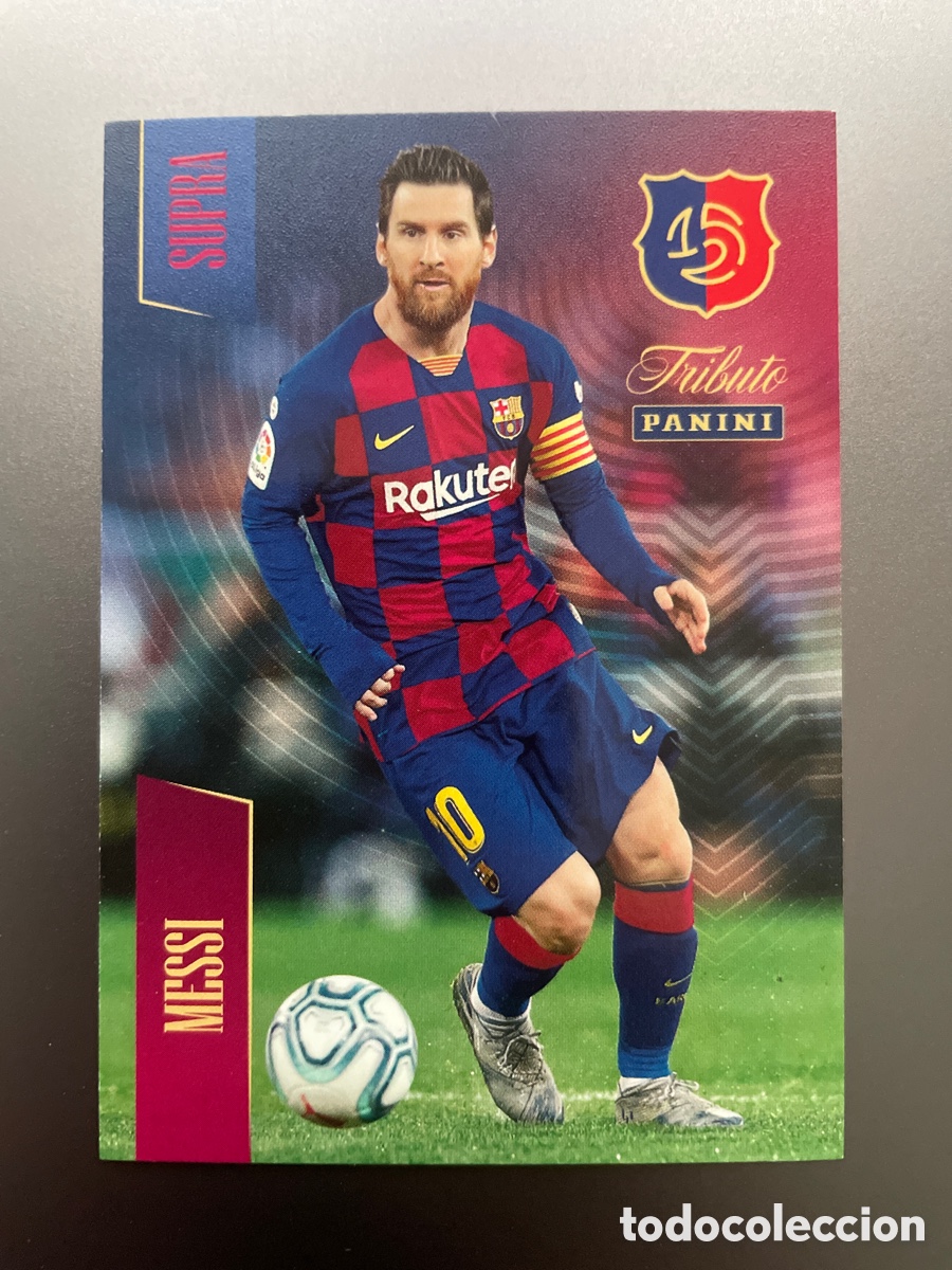 Cromos de F&uacute;tbol: Lionel Messi 91 Supra MVP de la Historia Tributo Panini 125 Aniversario FC Barcelona