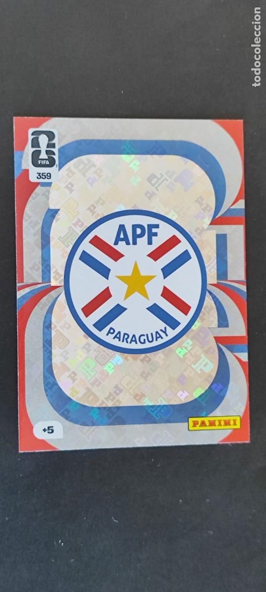 Cromos de F&uacute;tbol: ADRENALYN XL FIFA WORLD CUP 2026 CARD ESCUDO PARAGUAY # 359 PANINI