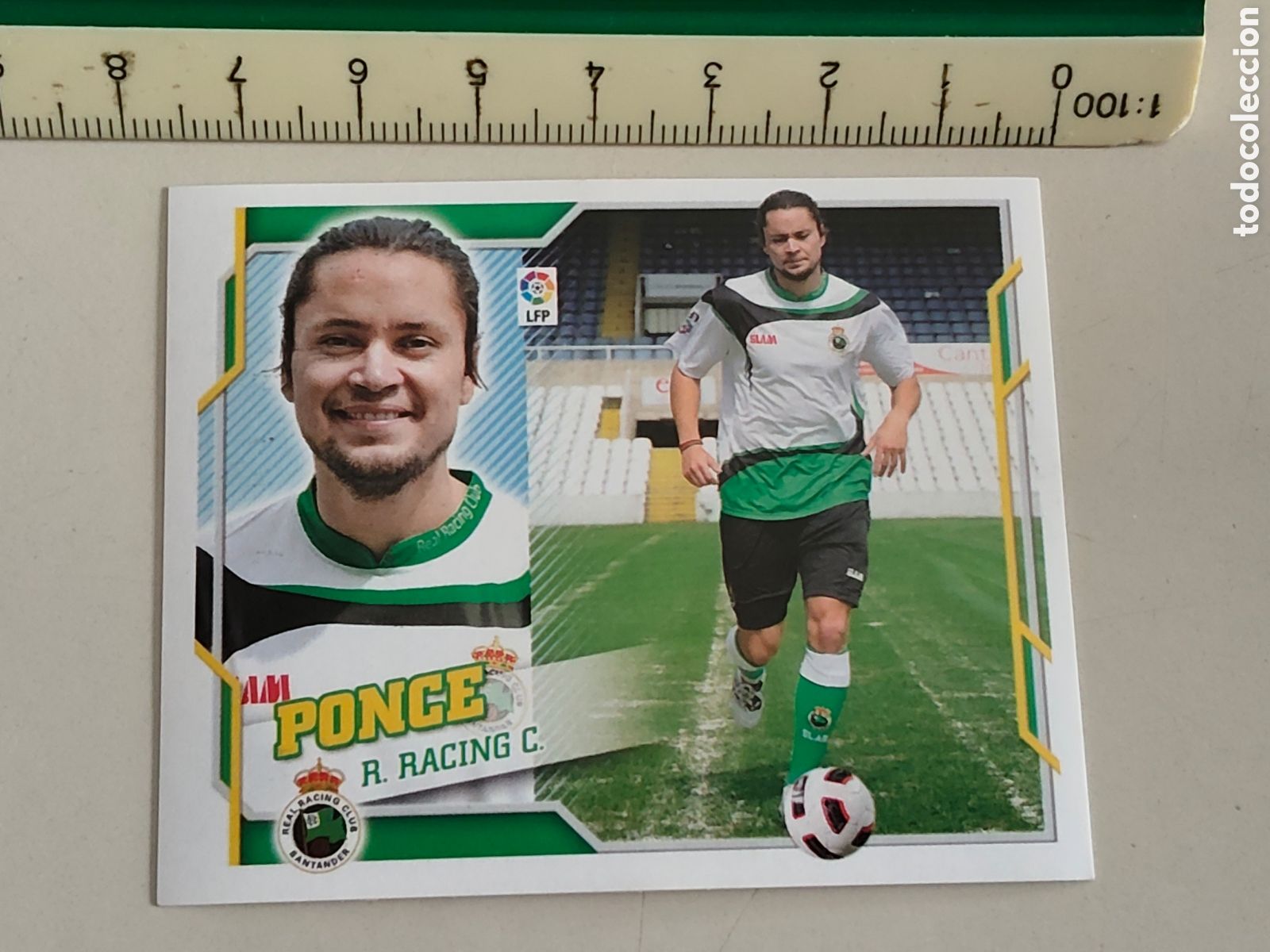 Cromos de F&uacute;tbol: Cromo fichaje Liga 2010-11 Ediciones ESTE Ponce Racing Santander n&uacute;mero 59 sin pegar