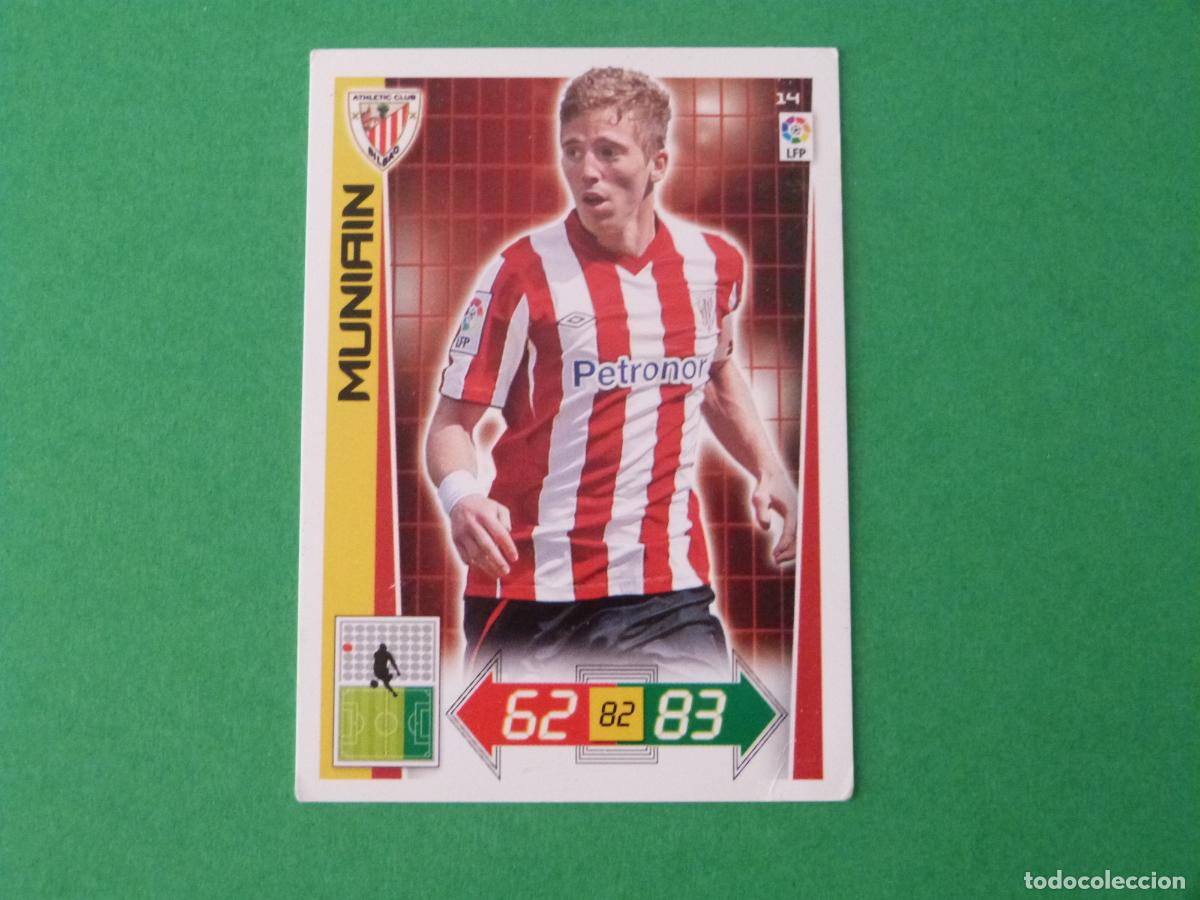 Cromos de F&uacute;tbol: TRADING CARD FUTBOL MUNIAIN ATH. BILBAO N&ordm; 14 LIGA ADRENALYN XL 2012-2013/12-13 PANINI