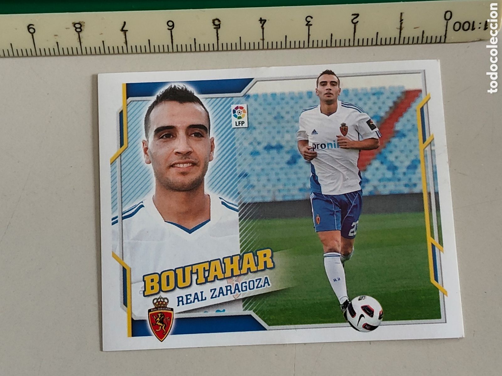 Cromos de Futebol: Cromo fichaje Liga 2010-11 Ediciones ESTE Boutahar R. Zaragoza n&uacute;mero 59 bis sin pegar