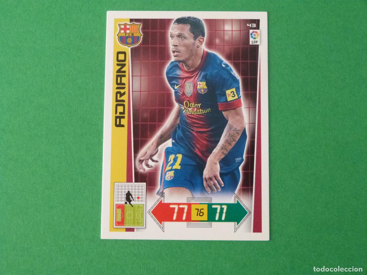 Cromos de F&uacute;tbol: TRADING CARD FUTBOL ADRIANO F.C. BARCELONA N&ordm; 43 LIGA ADRENALYN XL 2012-2013/12-13 PANINI