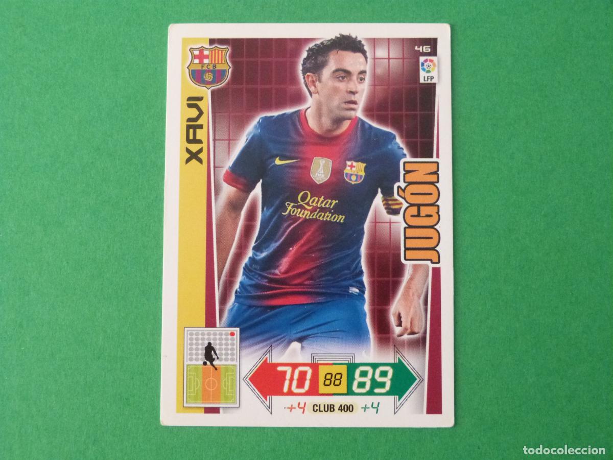 Cromos de F&uacute;tbol: TRADING CARD FUTBOL XAVI F.C. BARCELONA N&ordm; 46 LIGA ADRENALYN XL 2012-2013/12-13 PANINI