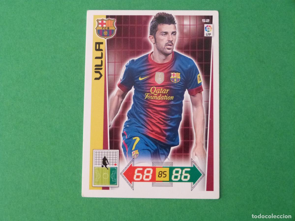 Cromos de F&uacute;tbol: TRADING CARD FUTBOL DAVID VILLA F.C. BARCELONA N&ordm; 52 LIGA ADRENALYN XL 2012-2013/12-13 PANINI