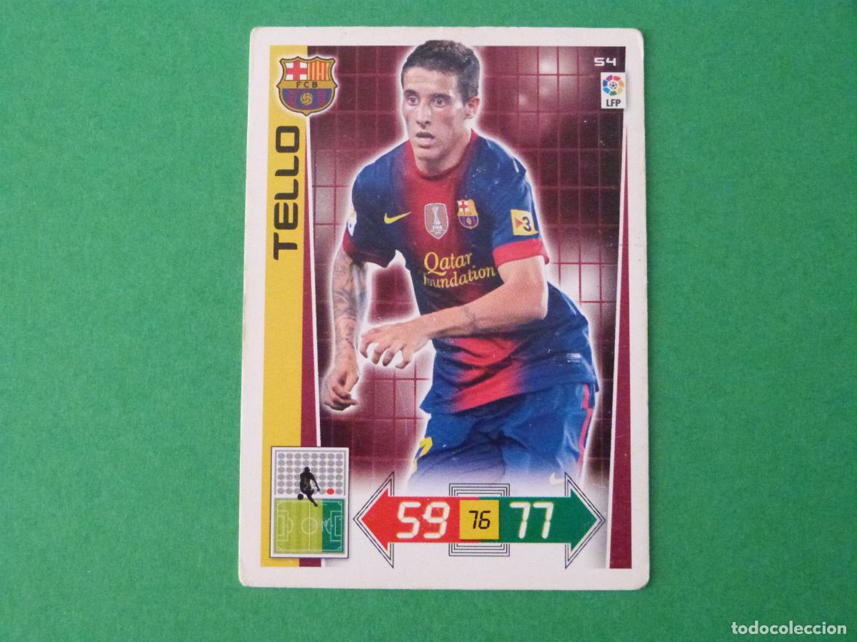 Cromos de F&uacute;tbol: TRADING CARD FUTBOL TELLO F.C. BARCELONA N&ordm; 54 LIGA ADRENALYN XL 2012-2013/12-13 PANINI