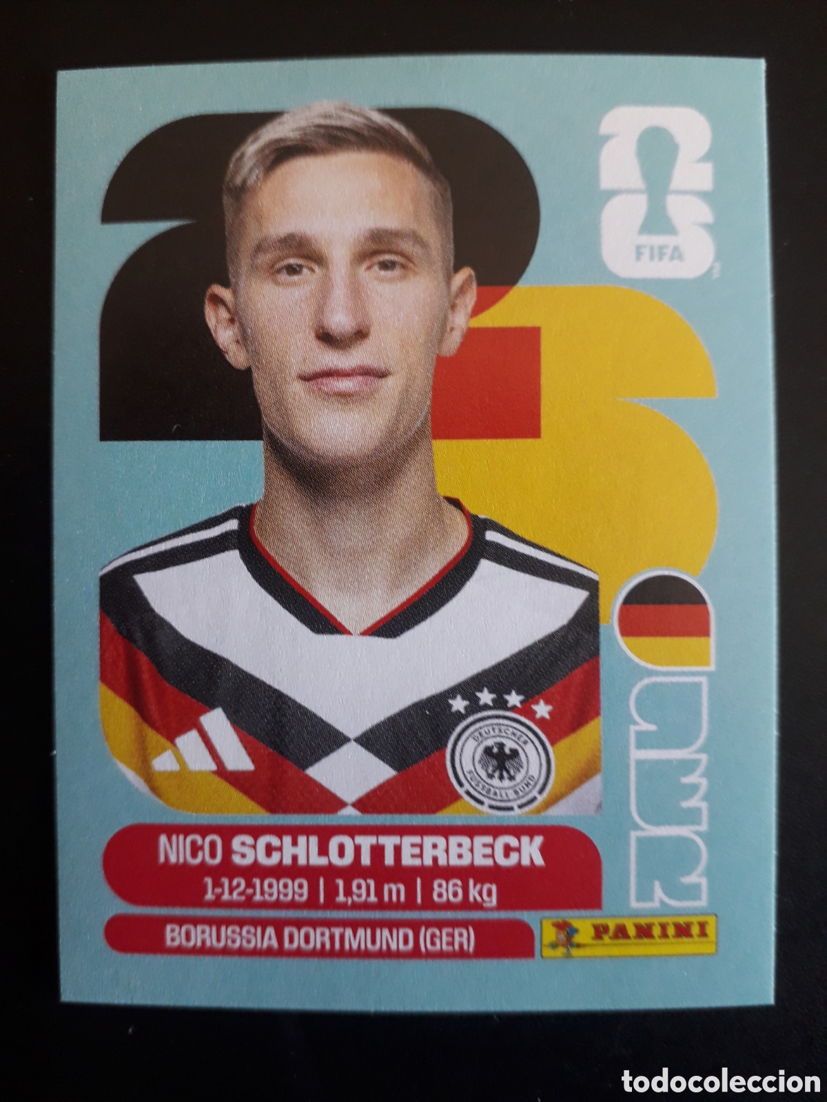 Cromos de F&uacute;tbol: SCHLOTTERBECK ALEMANIA GER 5 MUNDIAL F&Uacute;TBOL 2026 FIFA WORLD CUP PANINI SIN PEGAR PEDIDO M&Iacute;NIMO 3&euro;