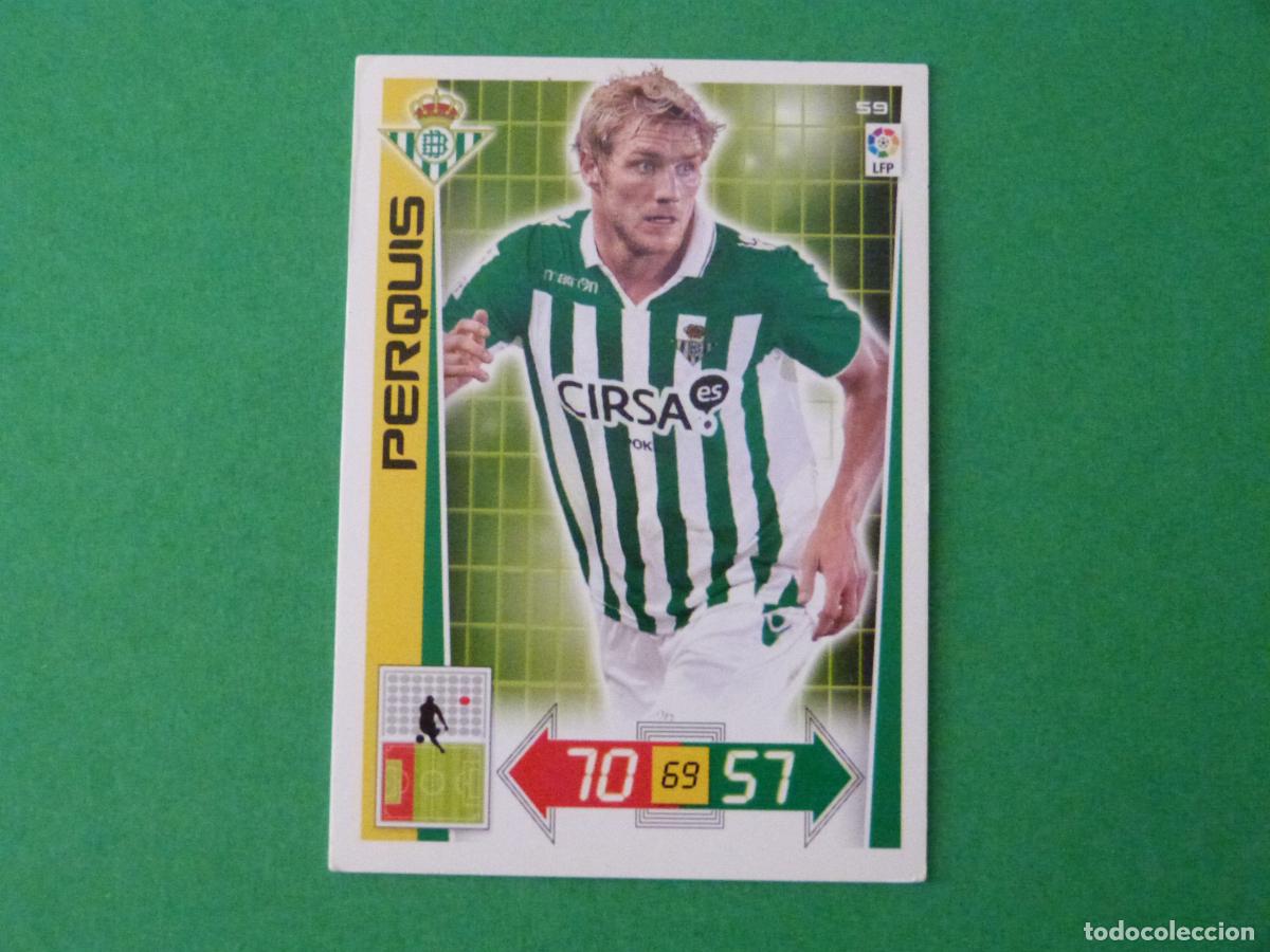 Cromos de F&uacute;tbol: TRADING CARD FUTBOL PERQUIS REAL BETIS BALOMPIE N&ordm; 59 LIGA ADRENALYN XL 2012-2013/12-13 PANINI