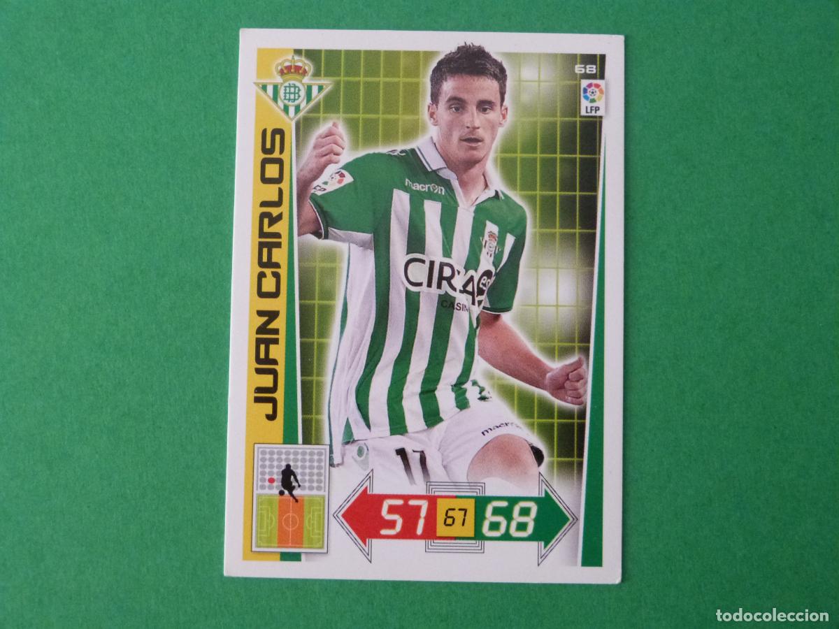 Cromos de F&uacute;tbol: TRADING CARD FUTBOL JUAN CARLOS REAL BETIS BALOMPIE N&ordm; 68 LIGA ADRENALYN XL 2012-2013/12-13 PANINI