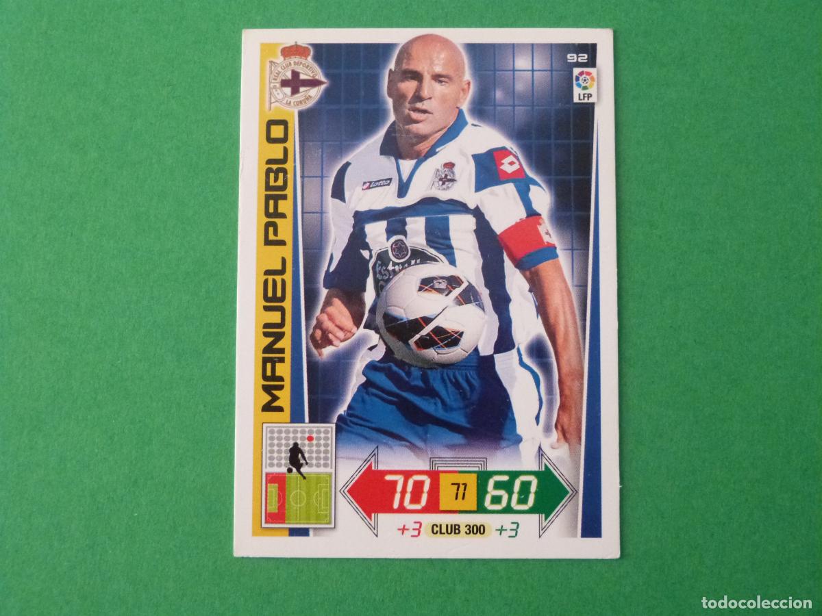 Cromos de F&uacute;tbol: TRADING CARD FUTBOL MANUEL PABLO DEPORTIVO LA CORU&Ntilde;A N&ordm; 92 LIGA ADRENALYN XL 2012-2013/12-13 PANINI