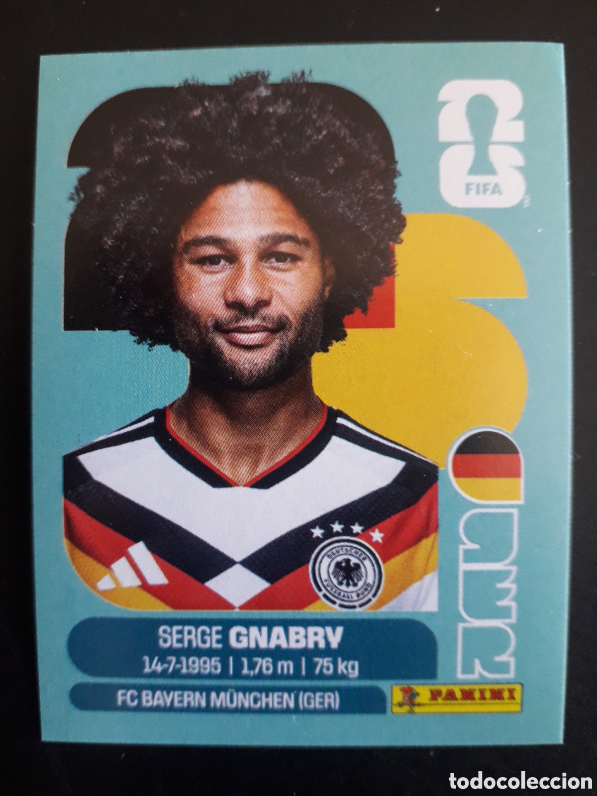 Cromos de F&uacute;tbol: GNABRY ALEMANIA GER 16 MUNDIAL F&Uacute;TBOL 2026 FIFA WORLD CUP PANINI SIN PEGAR PEDIDO M&Iacute;NIMO 3&euro;