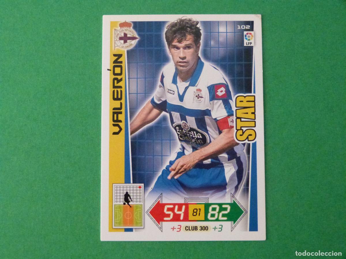 Cromos de F&uacute;tbol: TRADING CARD FUTBOL VALERON DEPORTIVO LA CORU&Ntilde;A N&ordm; 102 LIGA ADRENALYN XL 2012-2013/12-13 PANINI