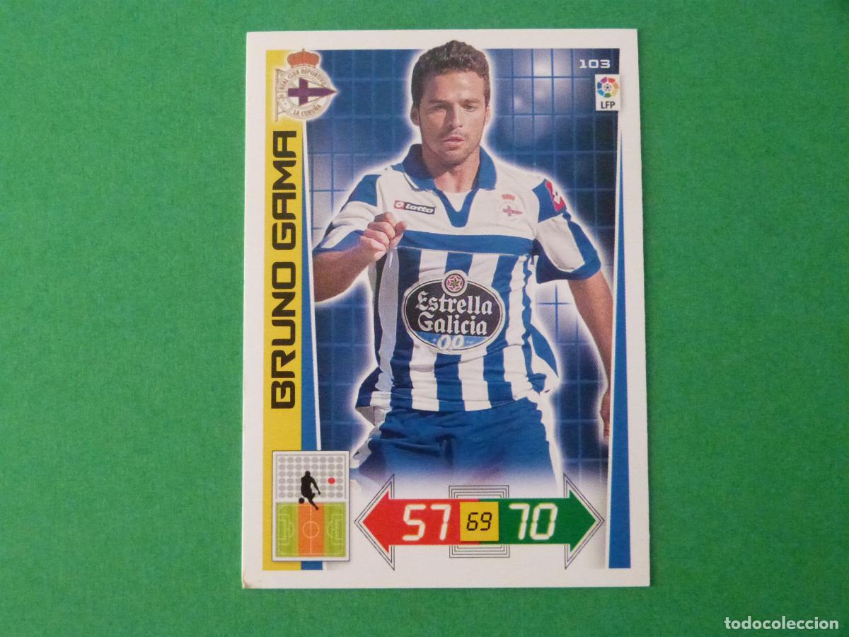 Cromos de F&uacute;tbol: TRADING CARD FUTBOL BRUNO GAMA DEPORTIVO LA CORU&Ntilde;A N&ordm; 103 LIGA ADRENALYN XL 2012-2013/12-13 PANINI