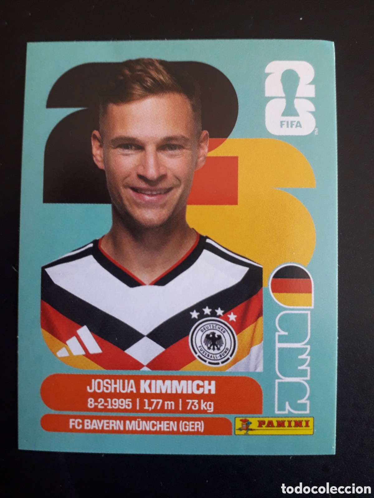 Cromos de F&uacute;tbol: KIMMICH ALEMANIA GER 10 MUNDIAL F&Uacute;TBOL 2026 FIFA WORLD CUP PANINI SIN PEGAR PEDIDO M&Iacute;NIMO 3&euro;