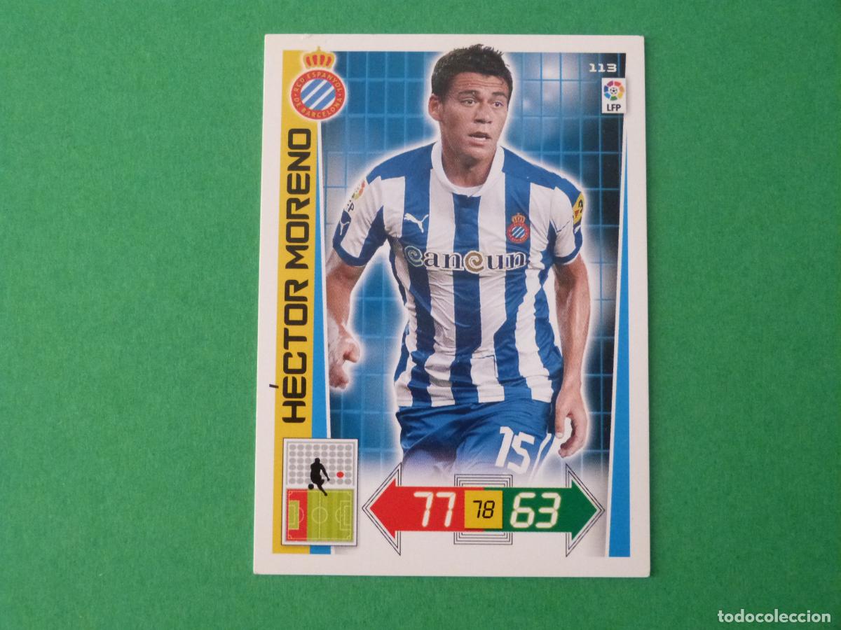 Cromos de F&uacute;tbol: TRADING CARD FUTBOL HECTOR MORENO R.C.D. ESPA&Ntilde;OL-ESPANYOL N&ordm; 113 LIGA ADRENALYN XL 2012-2013/12-13