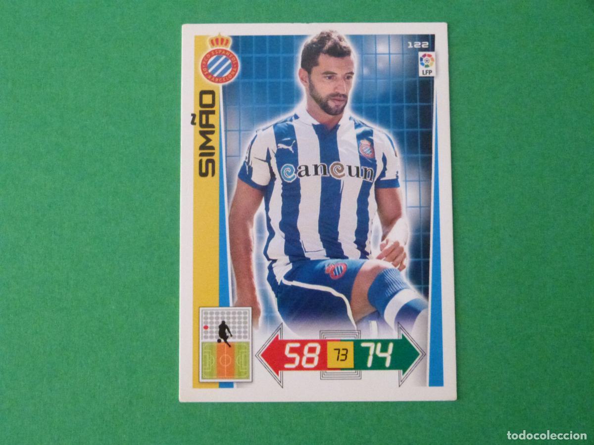 Cromos de F&uacute;tbol: TRADING CARD FUTBOL SIMAO R.C.D. ESPA&Ntilde;OL-ESPANYOL N&ordm; 122 LIGA ADRENALYN XL 2012-2013/12-13