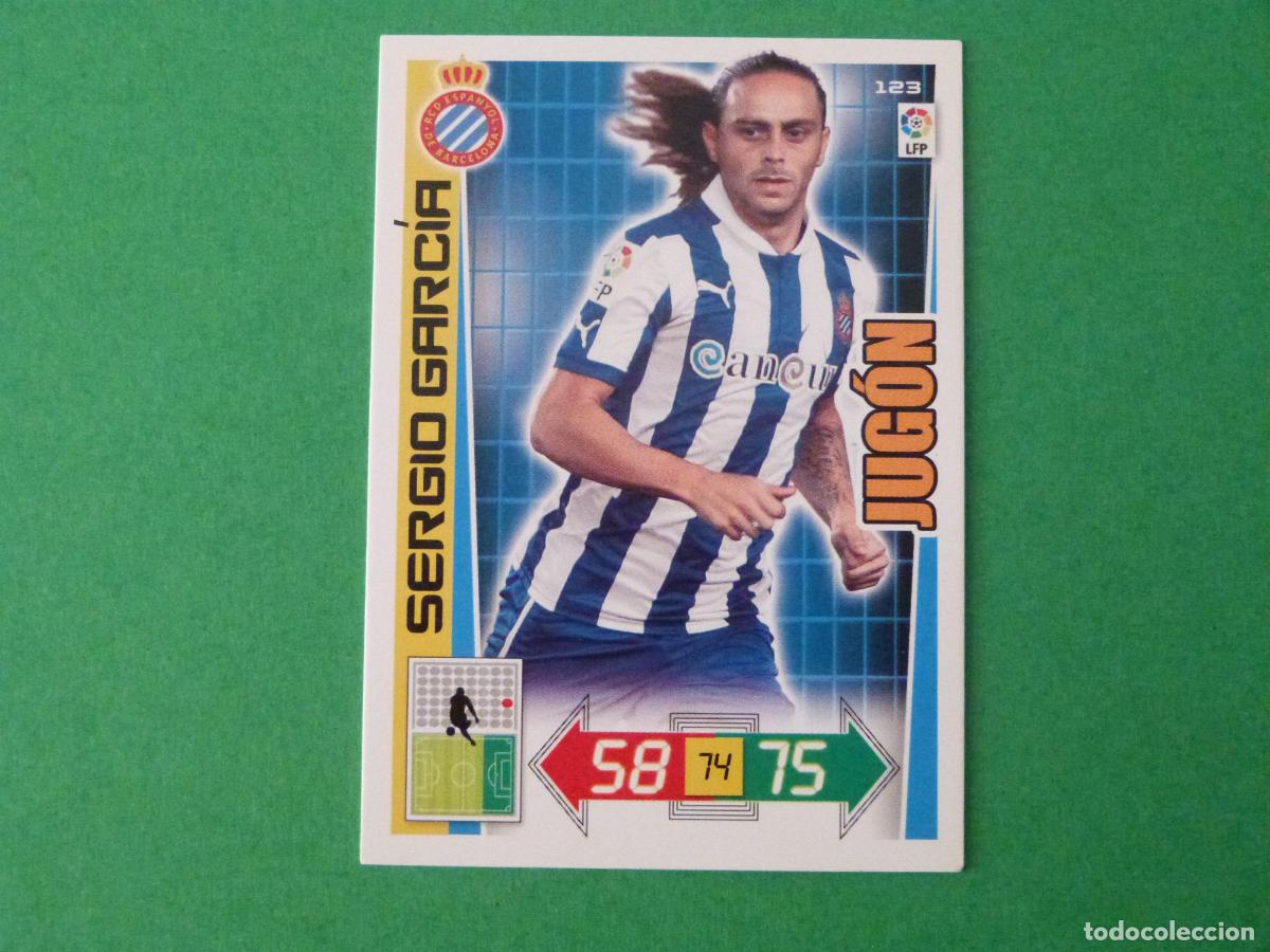 Cromos de F&uacute;tbol: TRADING CARD FUTBOL SERGIO GARCIA R.C.D. ESPA&Ntilde;OL-ESPANYOL N&ordm; 123 LIGA ADRENALYN XL 2012-2013/12-13