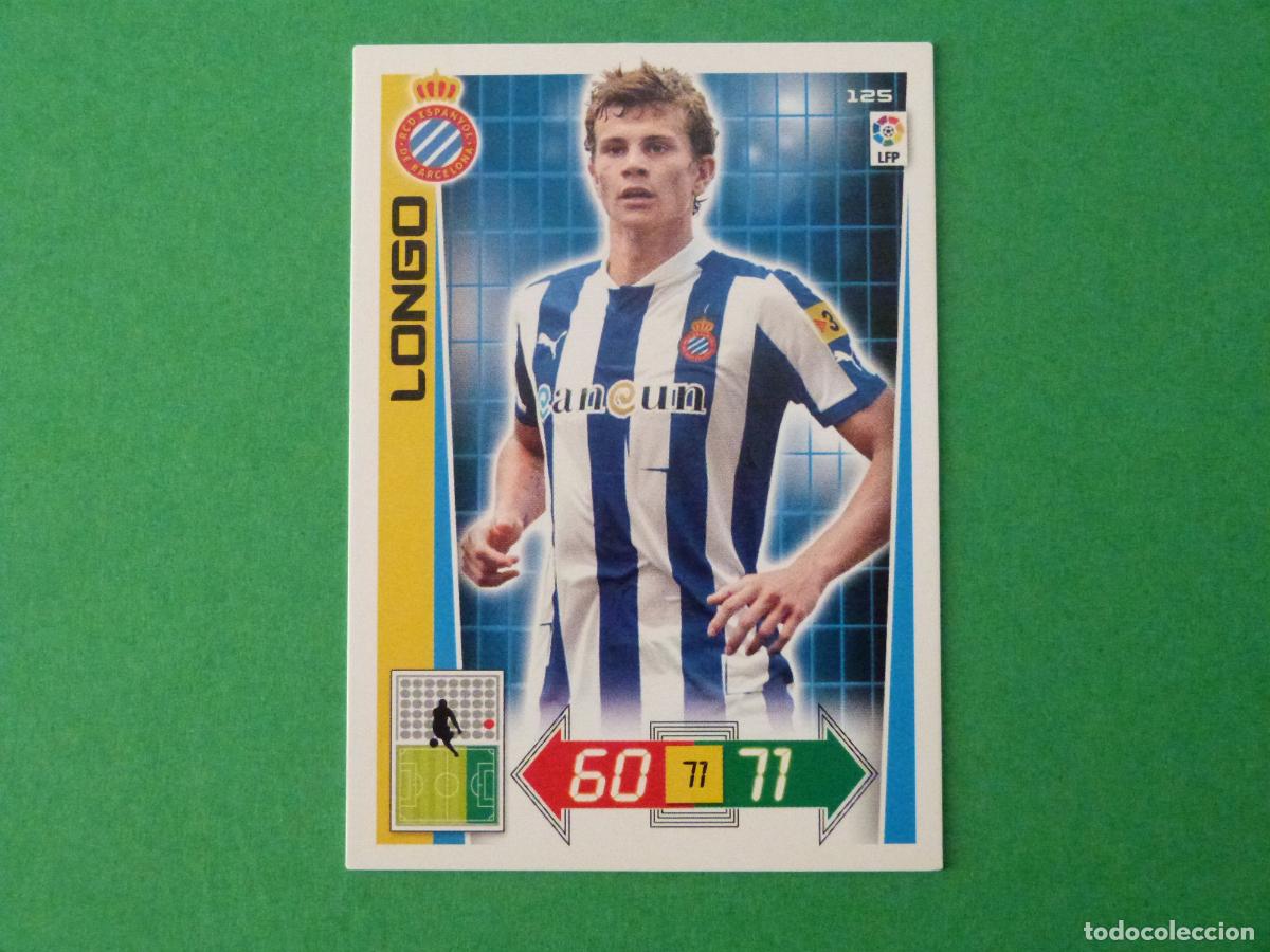 Cromos de F&uacute;tbol: TRADING CARD FUTBOL LONGO R.C.D. ESPA&Ntilde;OL-ESPANYOL N&ordm; 125 LIGA ADRENALYN XL 2012-2013/12-13
