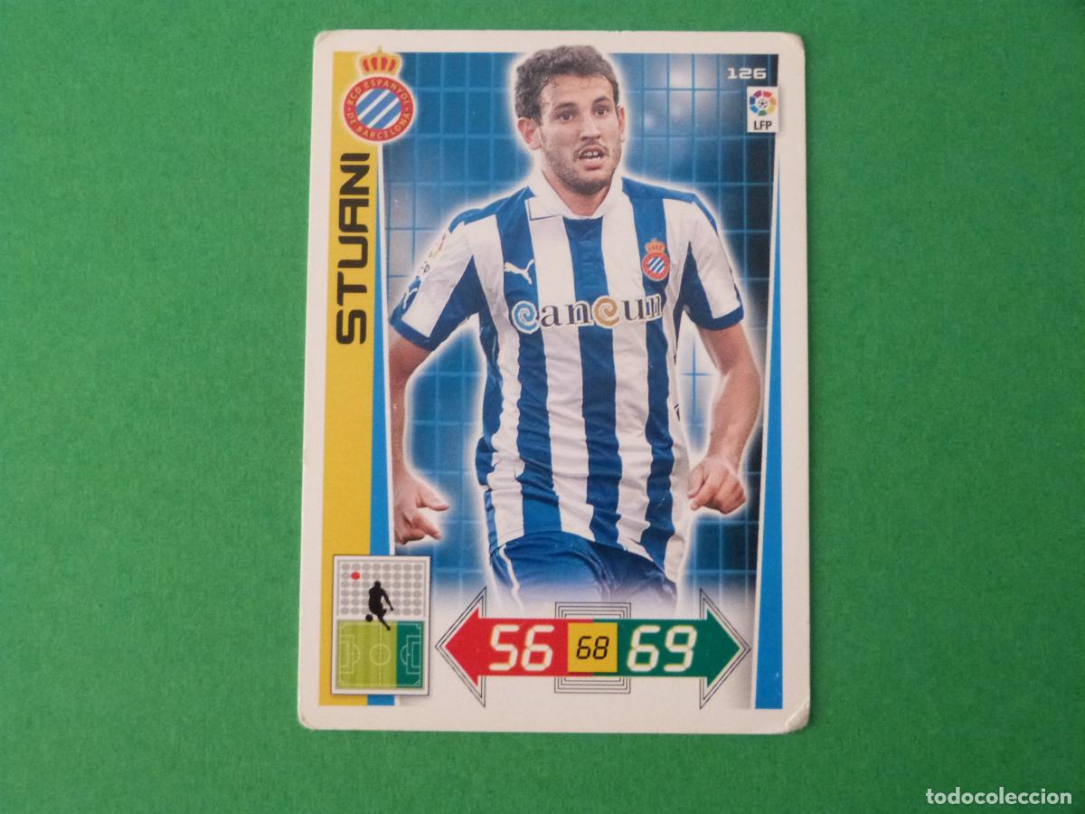 Cromos de F&uacute;tbol: TRADING CARD FUTBOL STUANI R.C.D. ESPA&Ntilde;OL-ESPANYOL N&ordm; 126 LIGA ADRENALYN XL 2012-2013/12-13