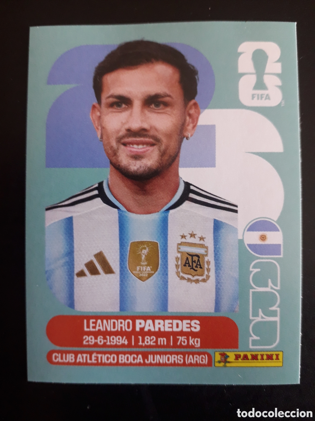 Cromos de F&uacute;tbol: PAREDES ARGENTINA ARG 12 MUNDIAL F&Uacute;TBOL 2026 FIFA WORLD CUP PANINI SIN PEGAR PEDIDO M&Iacute;NIMO 3&euro;