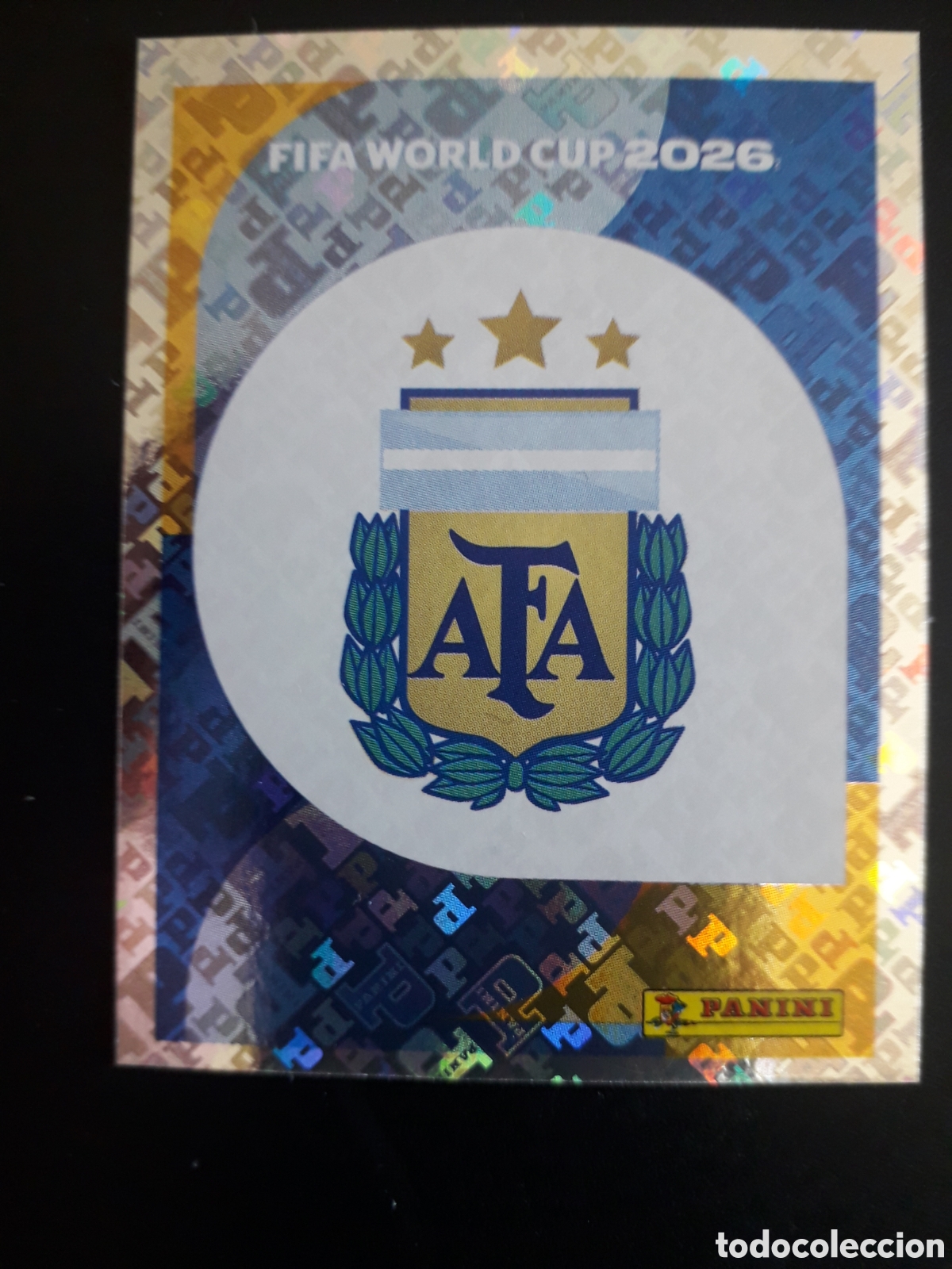 Cromos de F&uacute;tbol: ESCUDO ARGENTINA ARG 1 MUNDIAL F&Uacute;TBOL 2026 FIFA WORLD CUP PANINI SIN PEGAR PEDIDO M&Iacute;NIMO 3&euro;