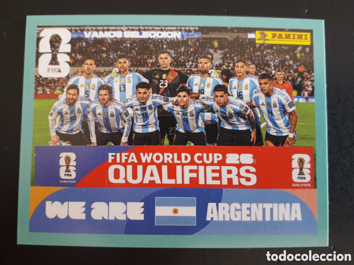 Cromos de F&uacute;tbol: EQUIPO ARGENTINA ARG 13 MESSI MUNDIAL F&Uacute;TBOL 2026 FIFA WORLD CUP PANINI SIN PEGAR PEDIDO M&Iacute;NIMO 3&euro;.