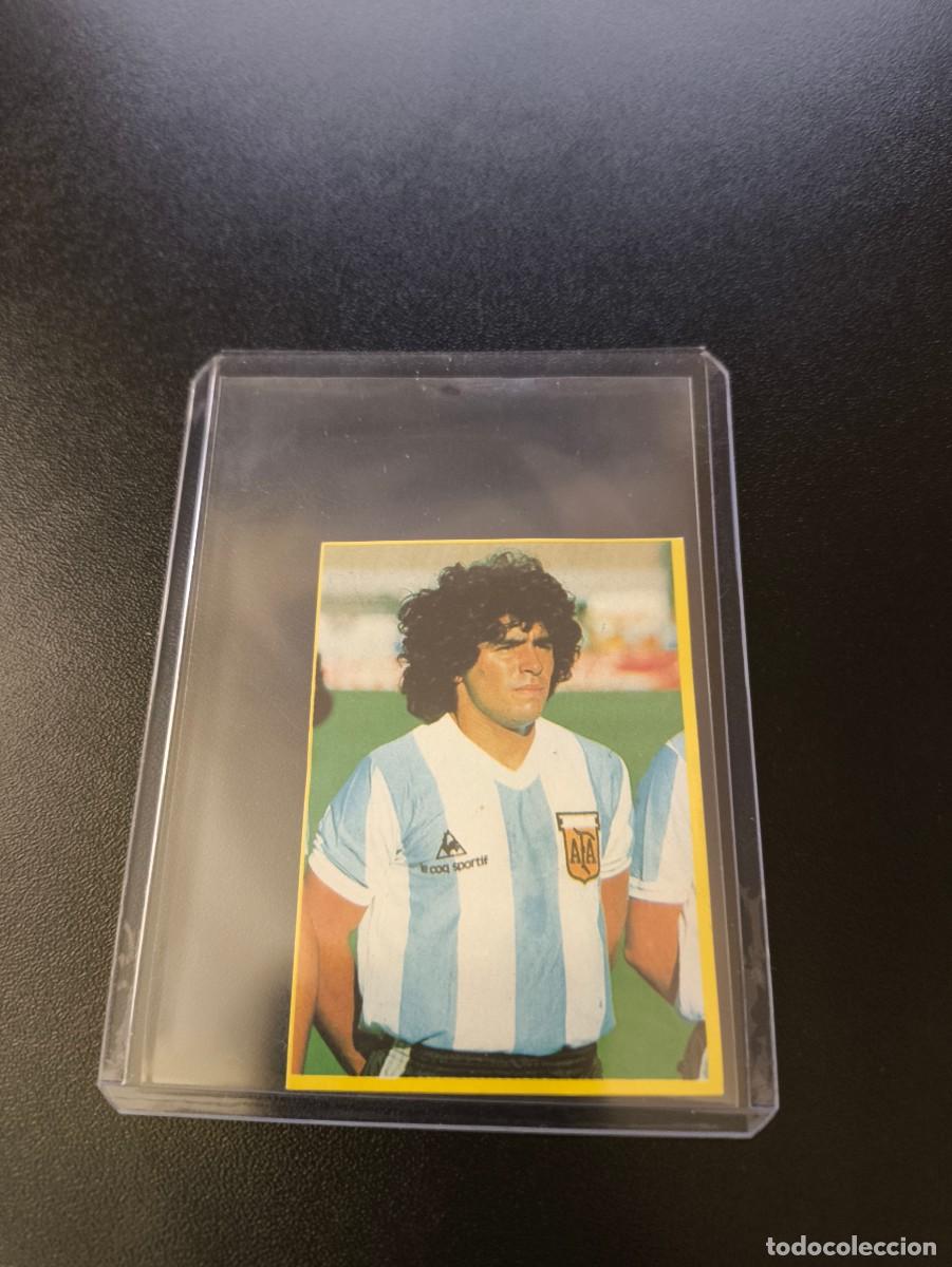Cromos de F&uacute;tbol: 94 MARADONA ARGENTINA SIN PEGAR DANONE FUTBOL EN ACCION MUNDIAL WORLD CUP ESPA&Ntilde;A 1982 82 NO PANINI
