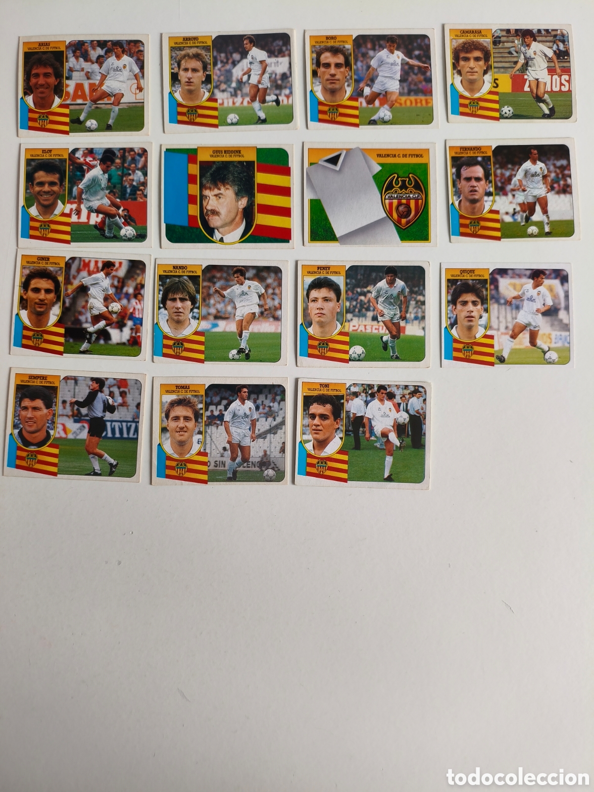 Fu&szlig;ball-Sticker: Cromos liga 91 92 Valencia CF