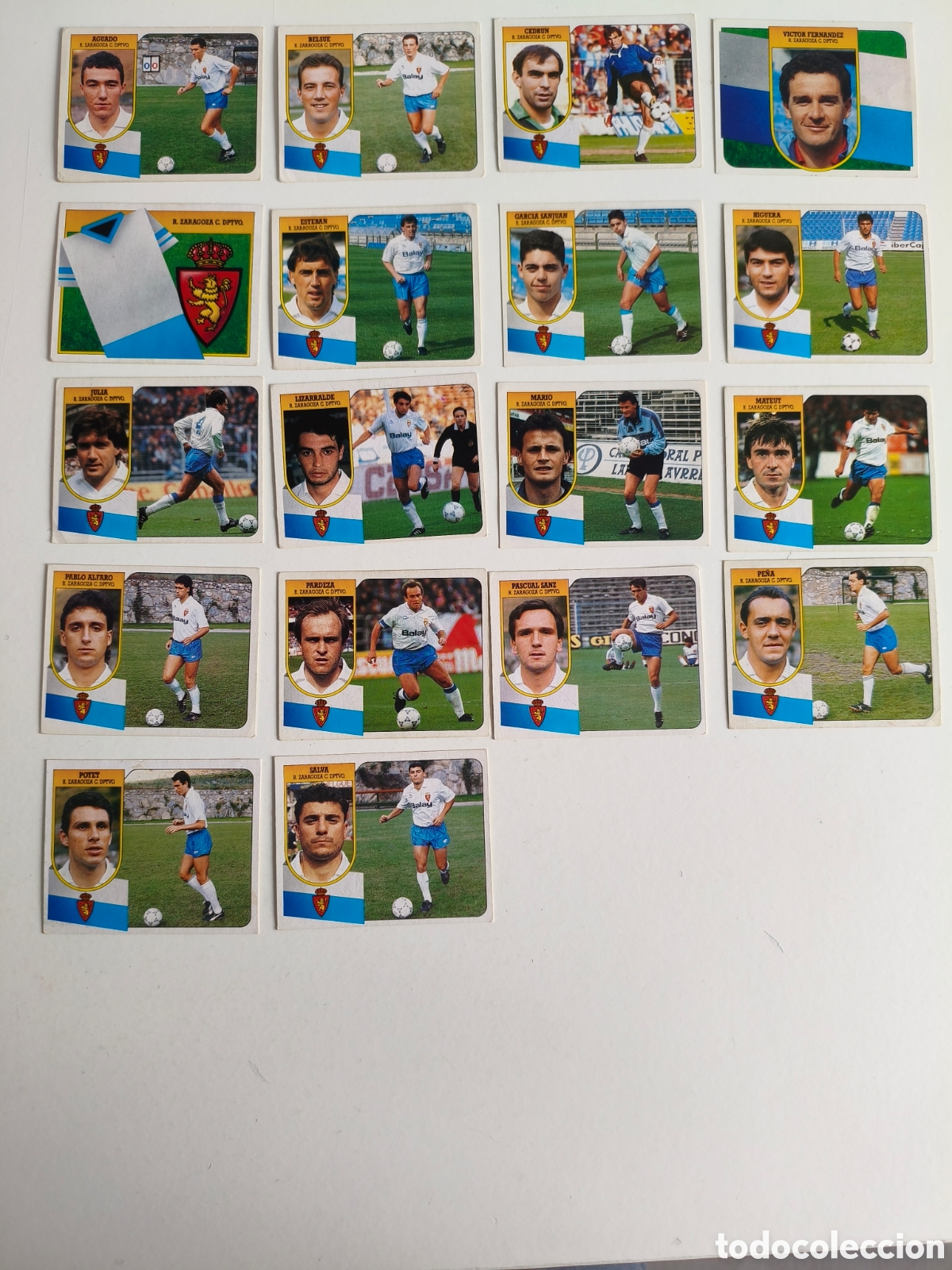 Fu&szlig;ball-Sticker: Cromos liga 91 92 Real Zaragoza