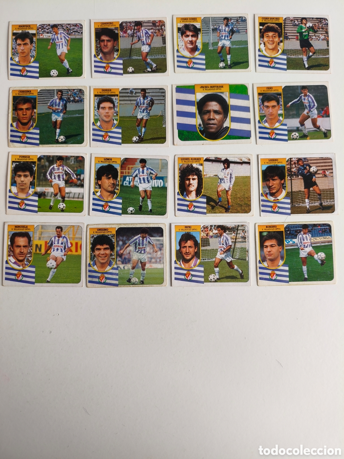 Fu&szlig;ball-Sticker: Cromos liga 91 92 Real Valladolid