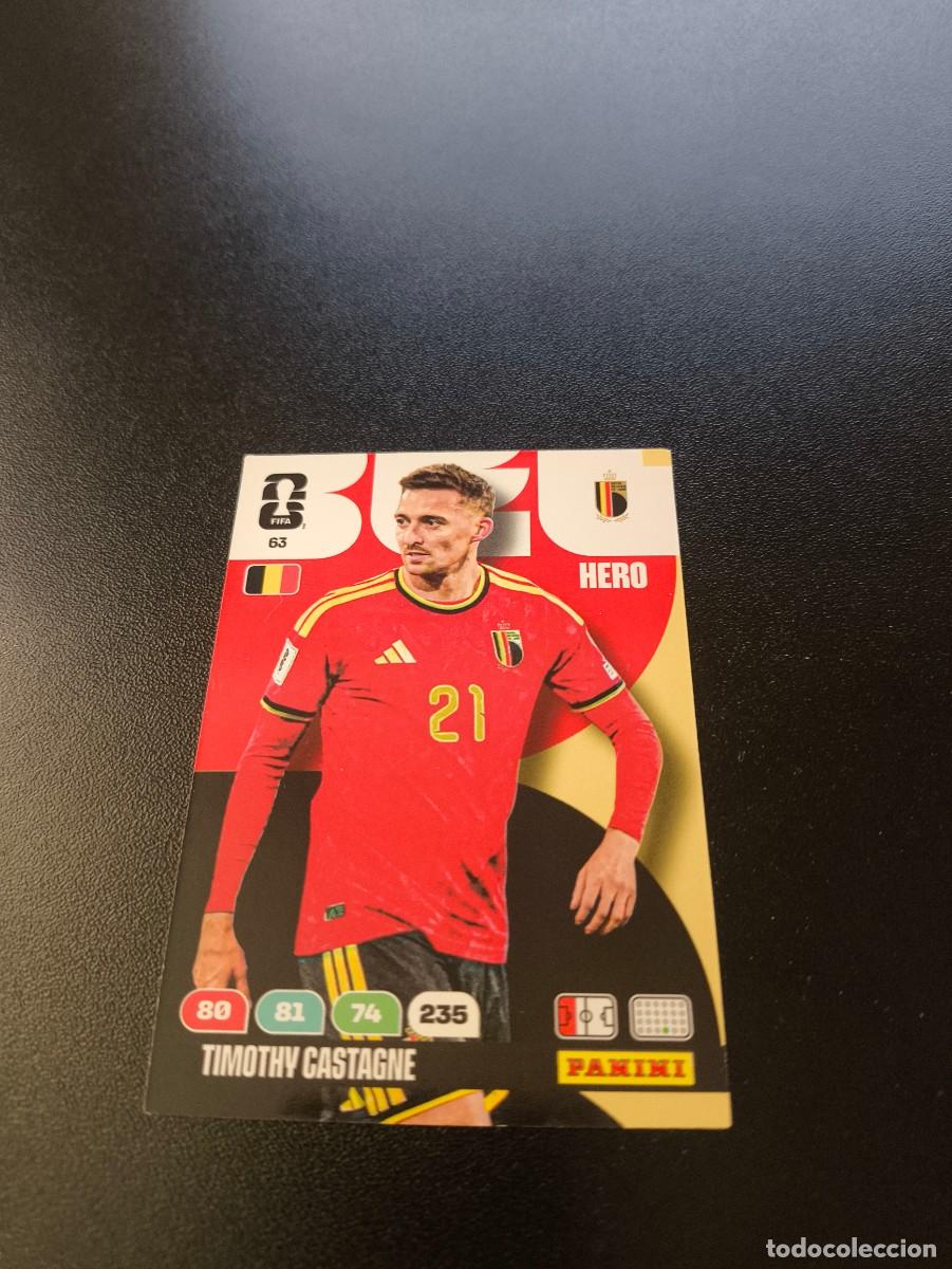 Cromos de F&uacute;tbol: 63 Timothy Castagne BELGICA ADRENALYN MUNDIAL FIFA WORLD CUP 2026 PANINI NO LIGA ESTE