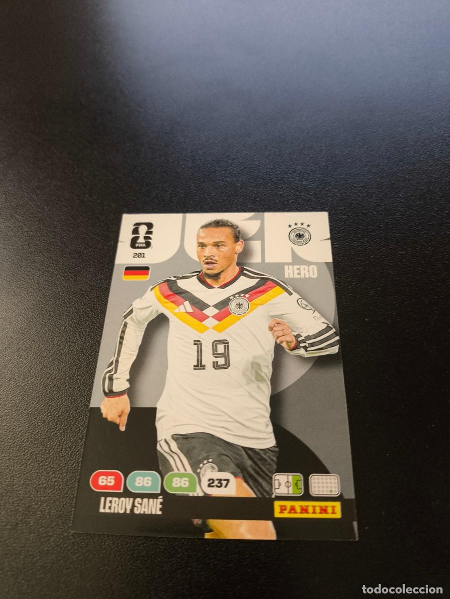 Cromos de F&uacute;tbol: 201 Leroy San&eacute; ALEMANIA ADRENALYN MUNDIAL FIFA WORLD CUP 2026 PANINI NO LIGA ESTE