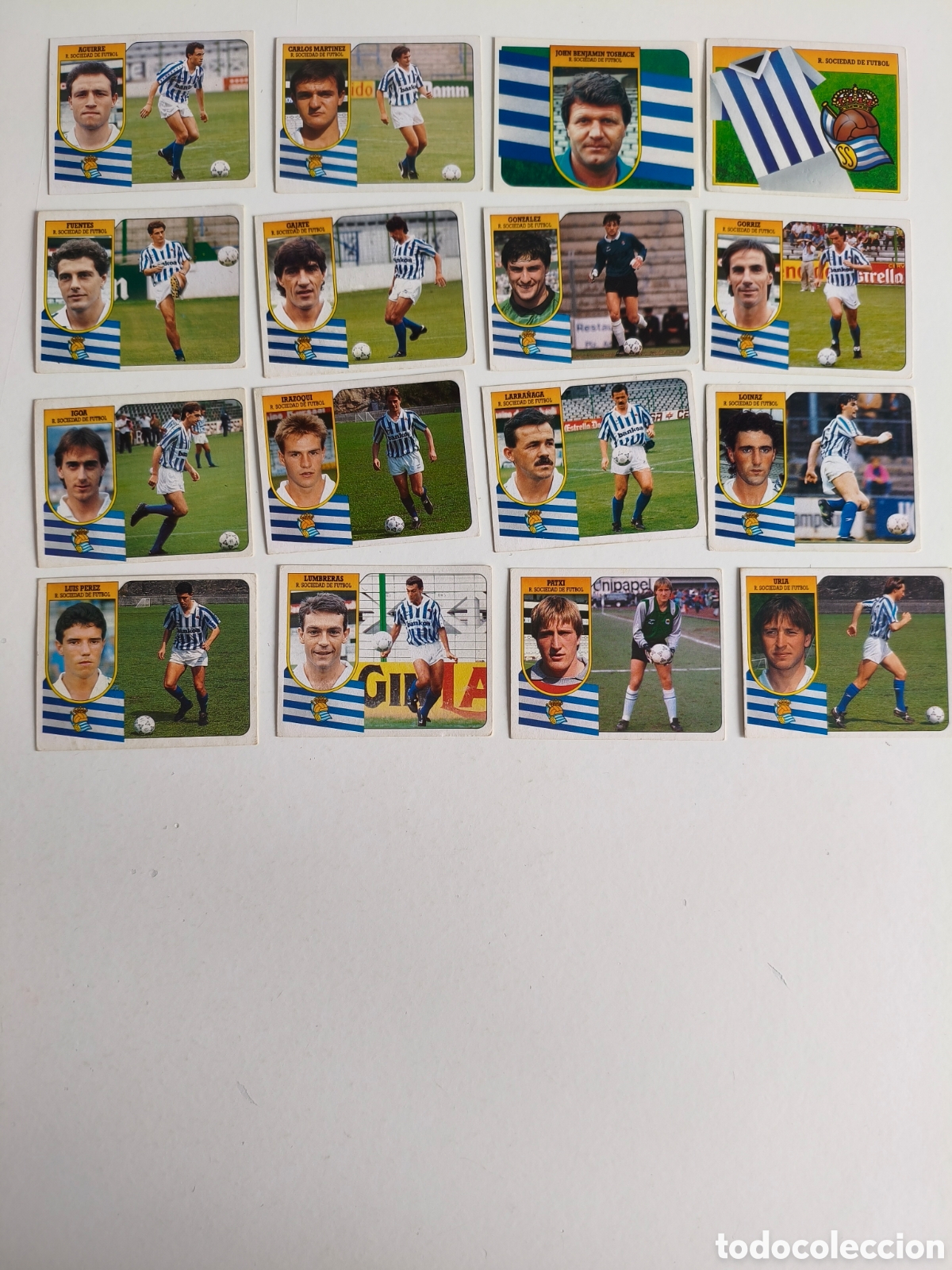 Cromos de F&uacute;tbol: Cromos liga 91 92 Real Sociedad