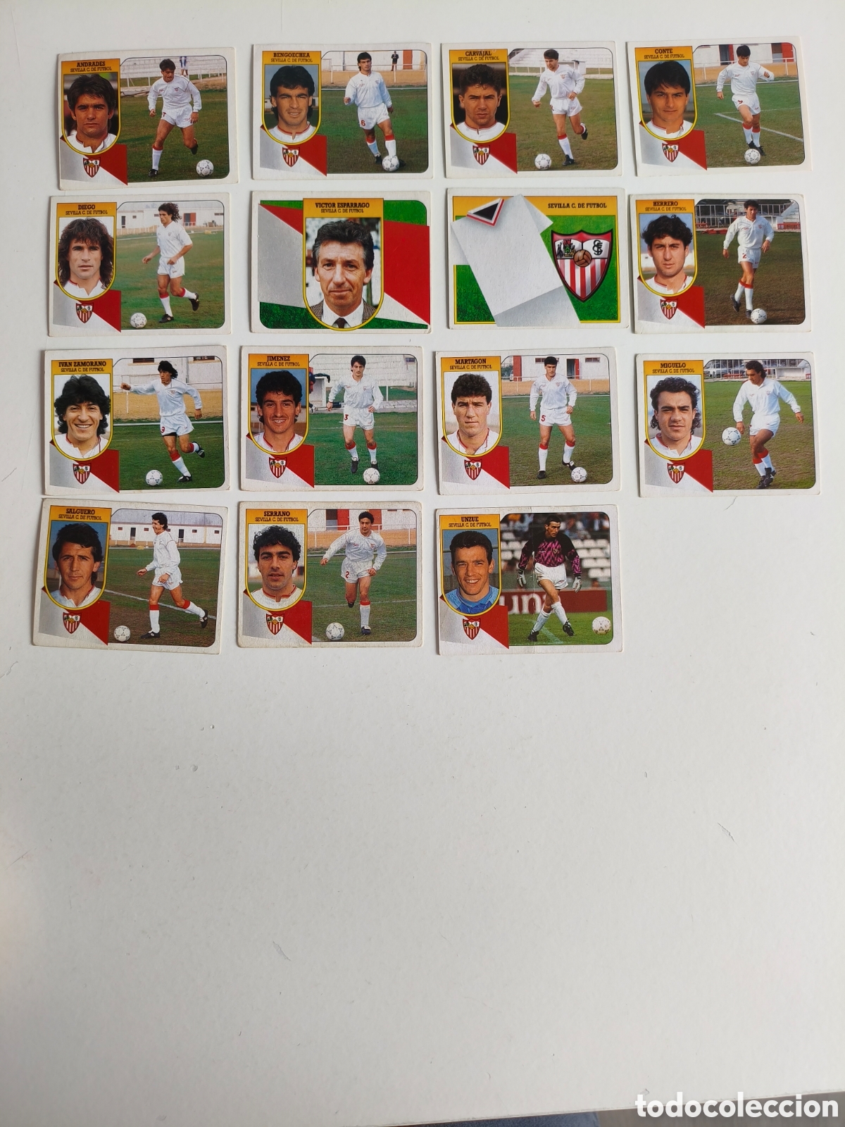 Fu&szlig;ball-Sticker: Cromos liga 91 92 Sevilla CF