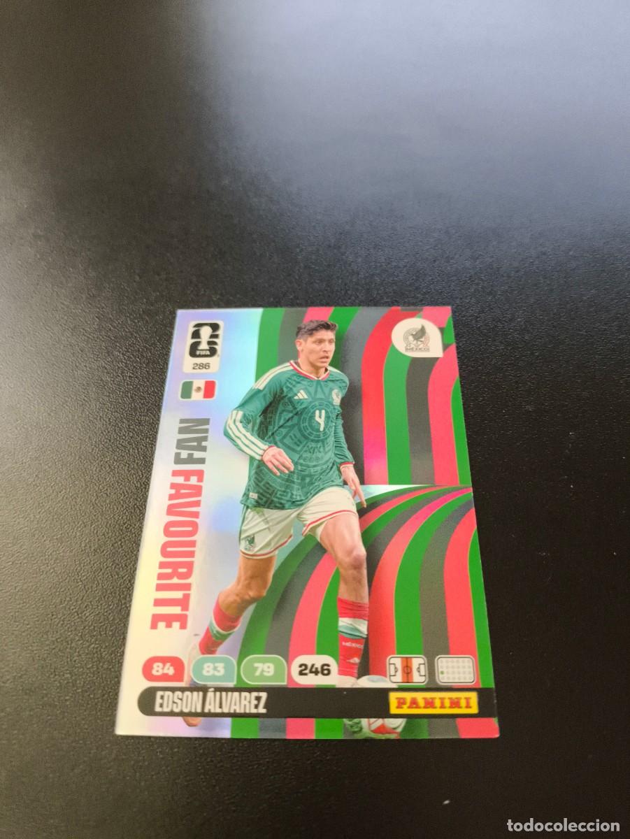 Cromos de F&uacute;tbol: 286 Edson &Aacute;lvarez MEXICO FAN FAVOURITE ADRENALYN MUNDIAL FIFA WORLD CUP 2026 PANINI NO LIGA ESTE