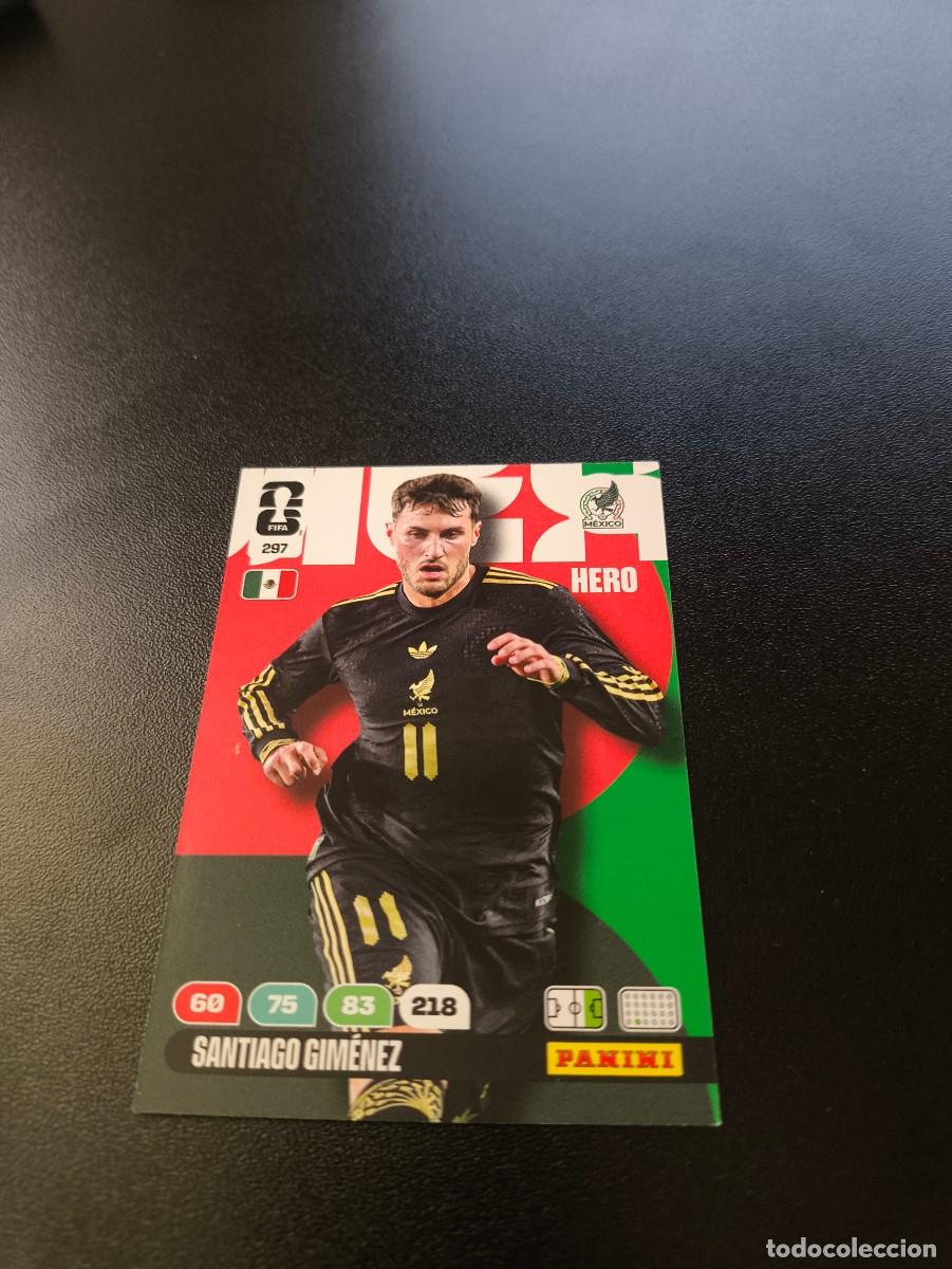 Cromos de F&uacute;tbol: 297 Santiago Gim&eacute;nez MEXICO ADRENALYN MUNDIAL FIFA WORLD CUP 2026 PANINI NO LIGA ESTE