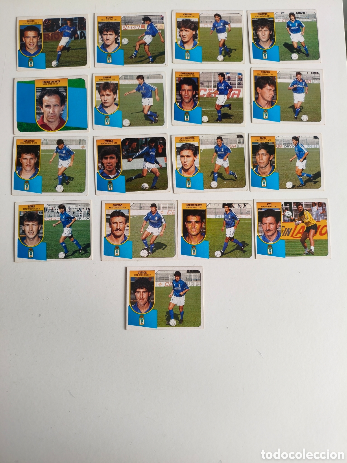 Fu&szlig;ball-Sticker: Cromos liga 91 92 Real Oviedo