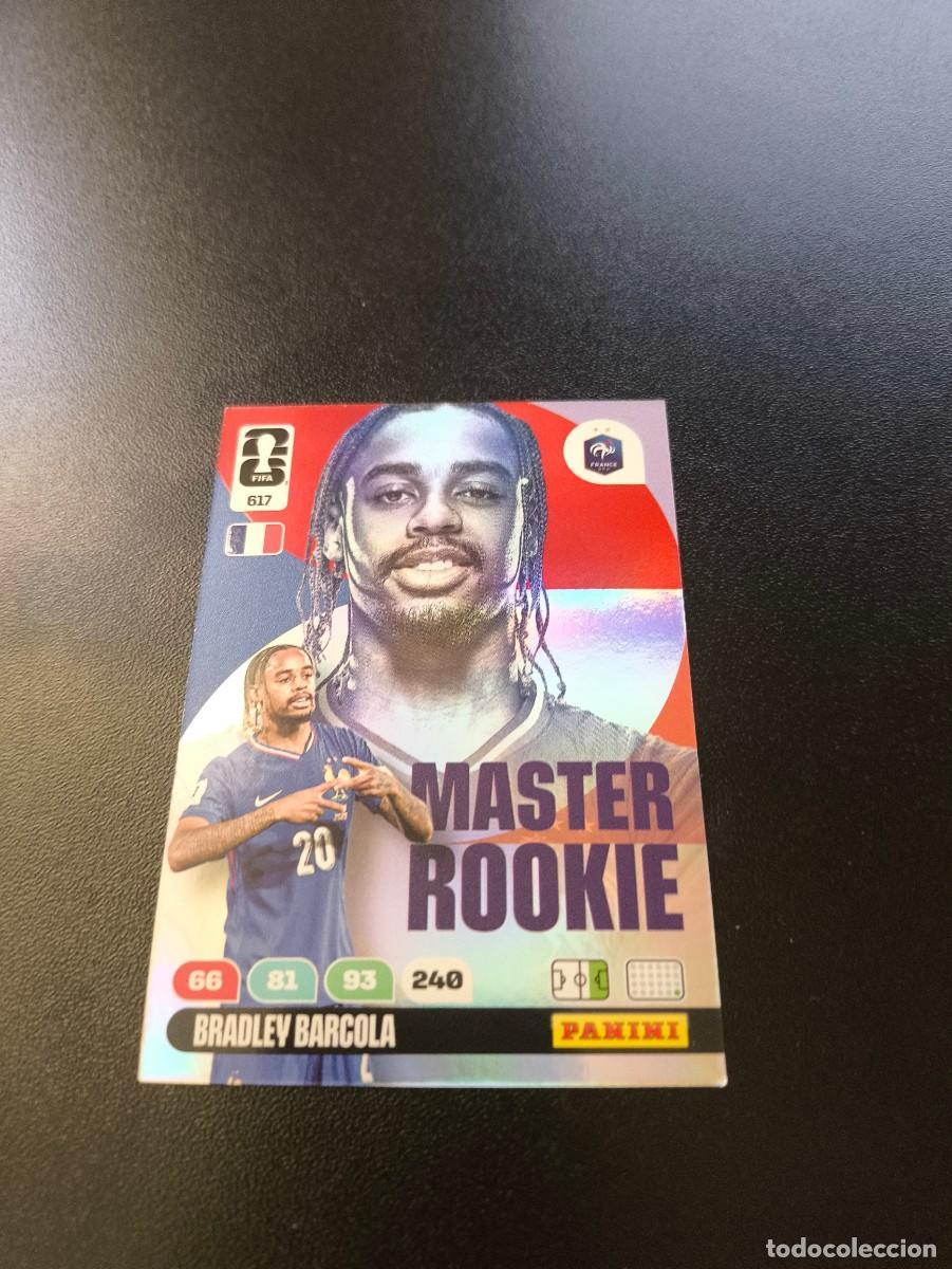 Cromos de F&uacute;tbol: 617 Bradley Barcola FRANCIA MASTER ROOKIE ADRENALYN MUNDIAL FIFA WORLD CUP 2026 PANINI NO LIGA ESTE
