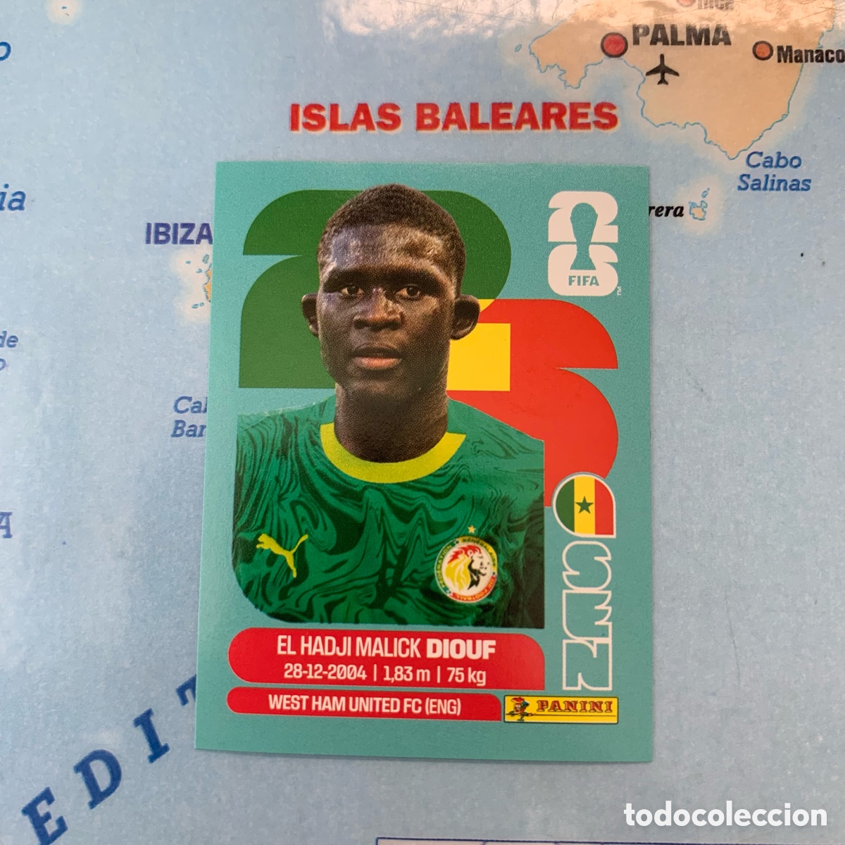 Cromos de F&uacute;tbol: Senegal n&uacute;mero 7 cromo panini Mundial Fifa World Cup 2026