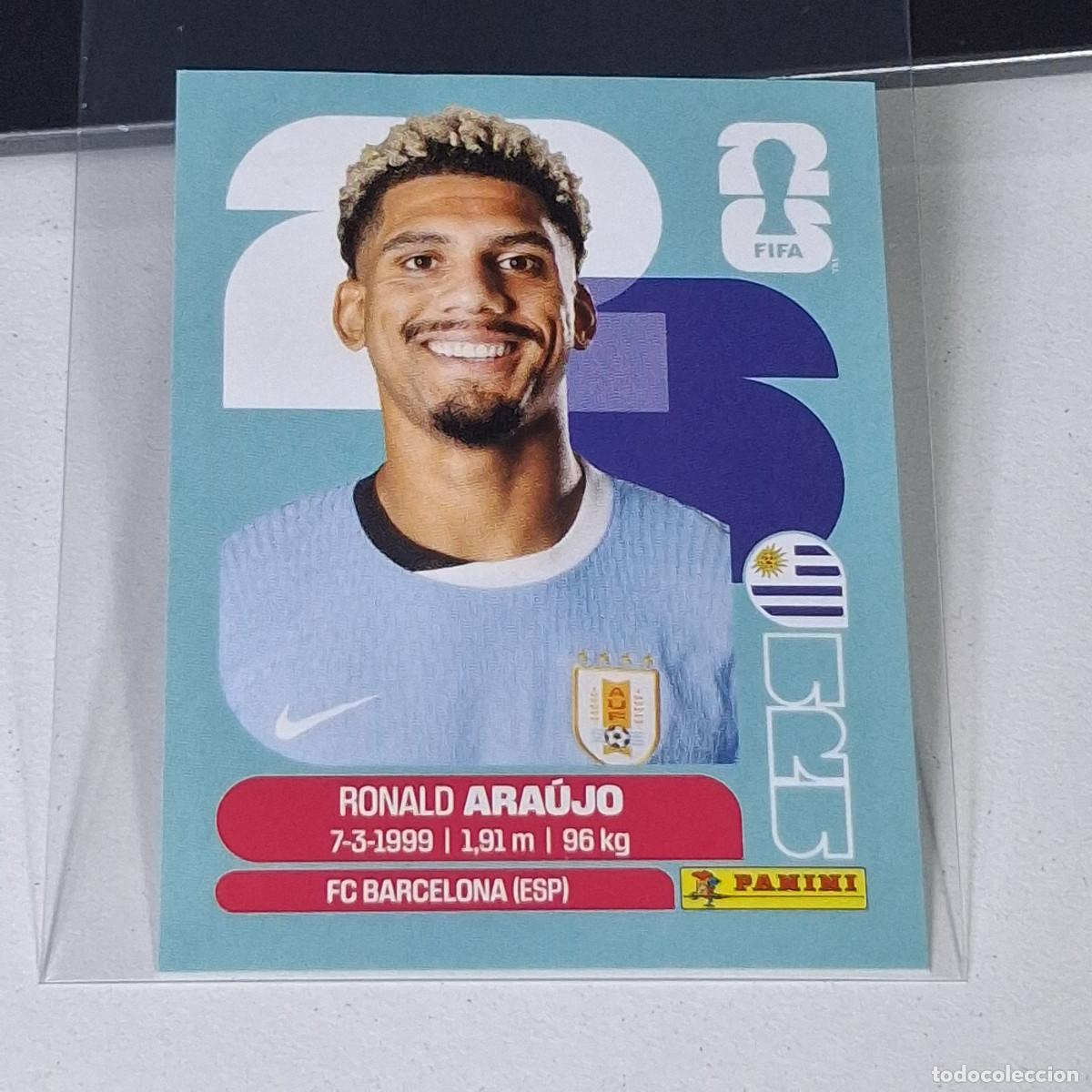 Cromos de F&uacute;tbol: B7 URU 4 URU4 RONALD ARAUJO URUGUAY URU MUNDIAL FIFA WORLD CUP 2026 STICKER PANINI