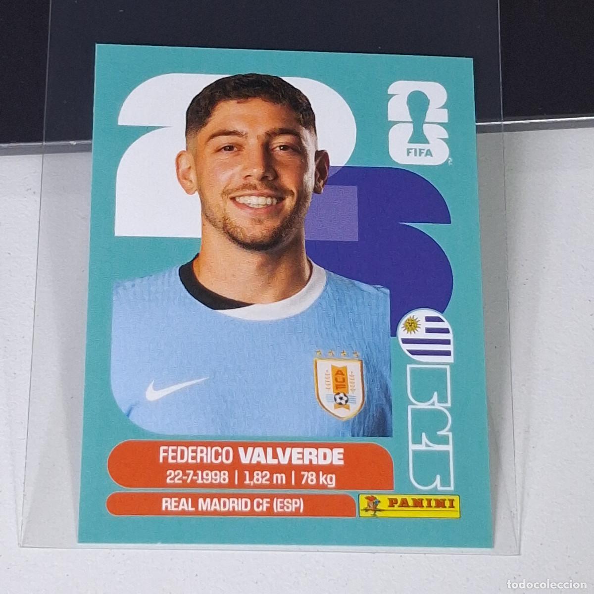 Cromos de F&uacute;tbol: B7 URU 10 URU10 FEDE FEDERICO VALVERDE URUGUAY MUNDIAL FIFA WORLD CUP 2026 STICKER PANINI