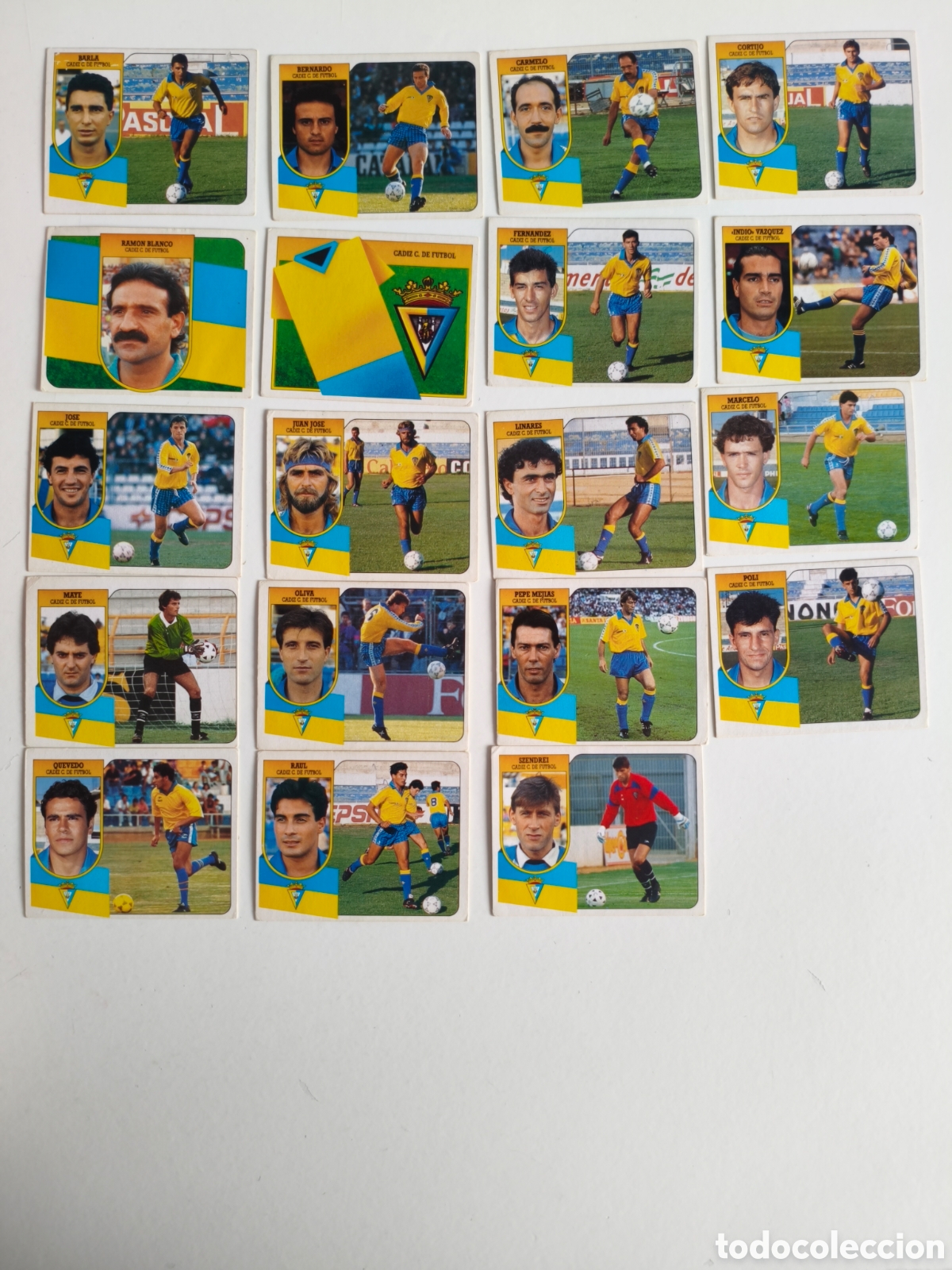 Fu&szlig;ball-Sticker: Cromos liga 91 92 C&aacute;diz CF