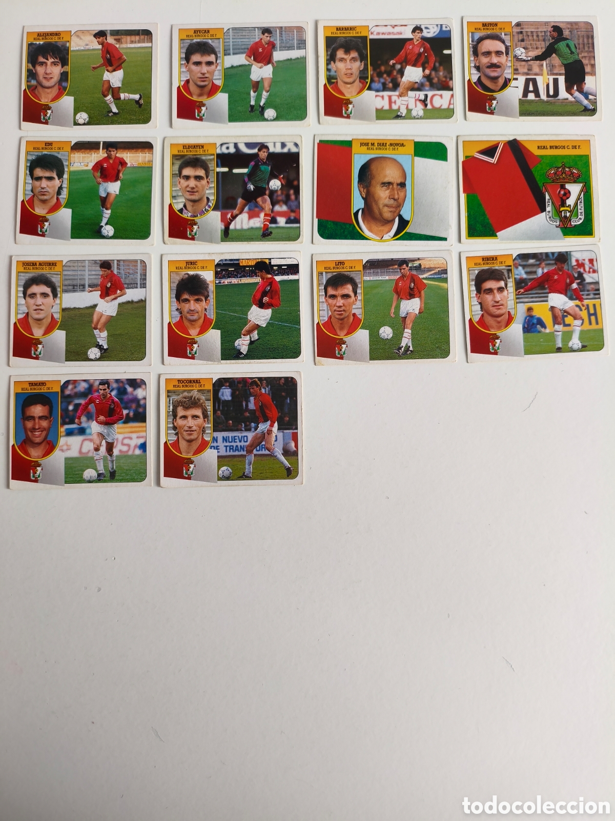 Fu&szlig;ball-Sticker: Cromos liga 91 92 Real Burgos