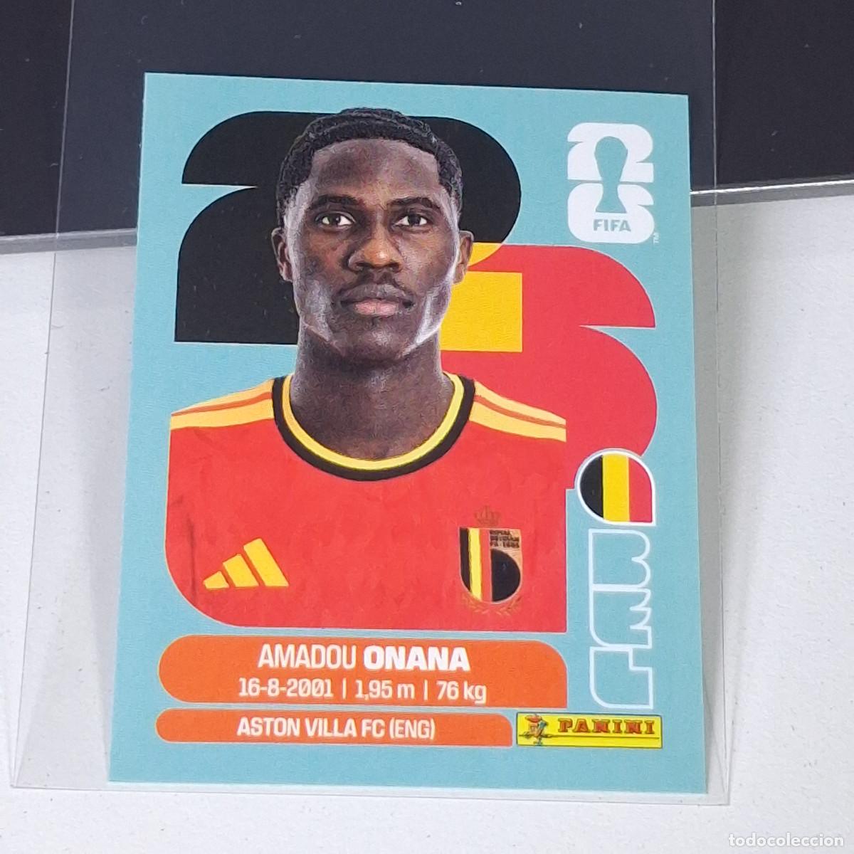 Cromos de F&uacute;tbol: B7 BEL10 BEL 10 AMADOU ONANA BELGIUM BELGICA MUNDIAL FIFA WORLD CUP 2026 STICKER PANINI