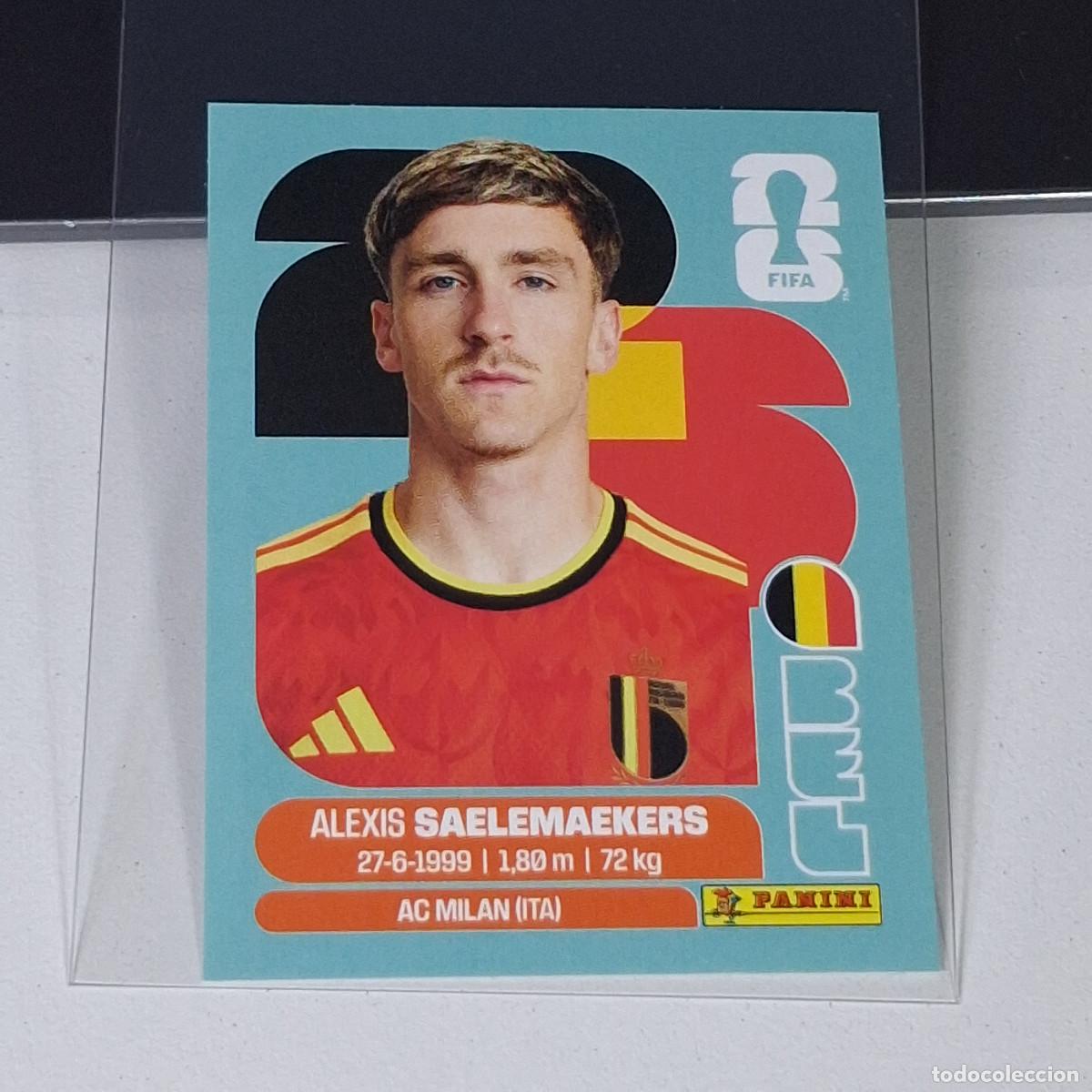 Cromos de F&uacute;tbol: B7 BEL12 BEL 12 ALEXIS SAELEMAEKERS BELGIUM BELGICA MUNDIAL FIFA WORLD CUP 2026 STICKER PANINI