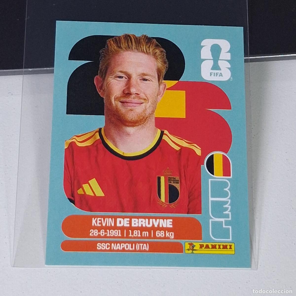 Cromos de F&uacute;tbol: B7 BEL15 BEL 15 KEVIN DE BRUYNE BELGIUM BELGICA MUNDIAL FIFA WORLD CUP 2026 STICKER PANINI