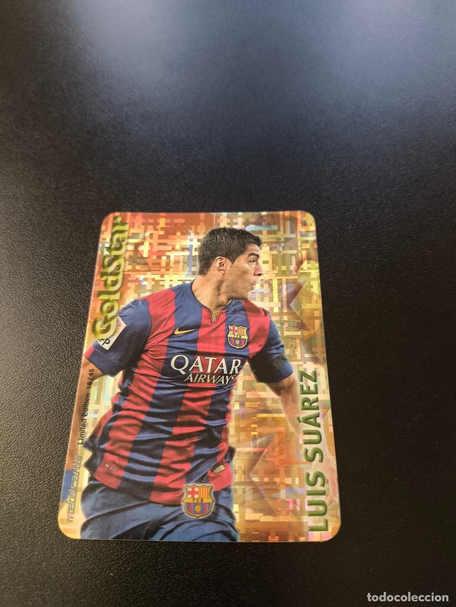 Cromos de F&uacute;tbol: 16/45 LUIS SUAREZ BARCELONA GOLDSTAR TETRIS MUNDICROMO LIGA 2014 2015 NO PANINI ESTE
