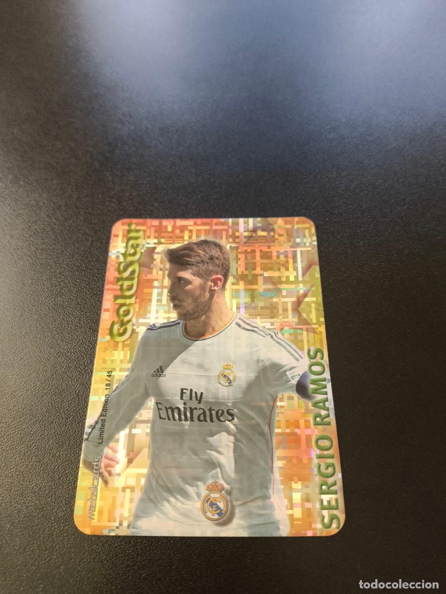 Cromos de F&uacute;tbol: 18/45 SERGIO RAMOS REAL MADRID GOLDSTAR TETRIS MUNDICROMO LIGA 2014 2015 NO PANINI ESTE