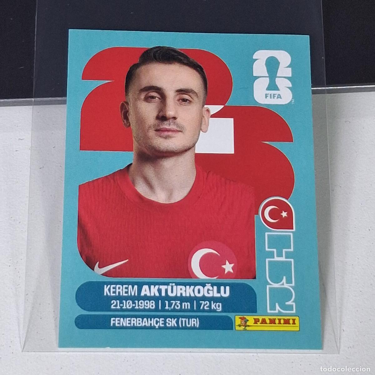 Cromos de F&uacute;tbol: B7 TUR19 KEREM AKT&Uuml;RKOĞLU 19 TURQUEY TUR MUNDIAL FIFA WORLD CUP 2026 STICKER PANINI