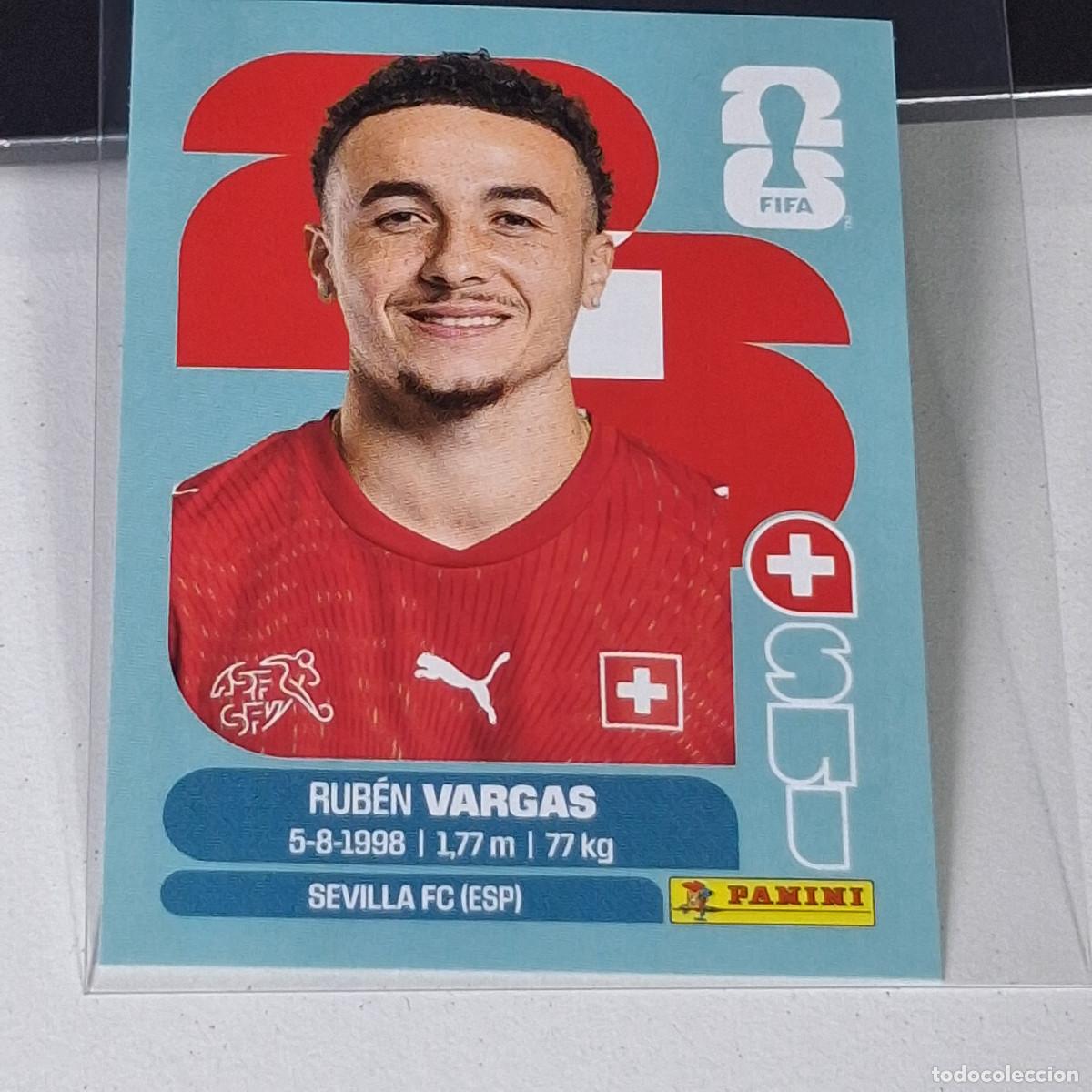 Cromos de F&uacute;tbol: B7 SUI 18 SUI18 RUBEN VARGAS SUIZA SWITZERLAND SUI MUNDIAL FIFA WORLD CUP 2026 STICKER PANINI